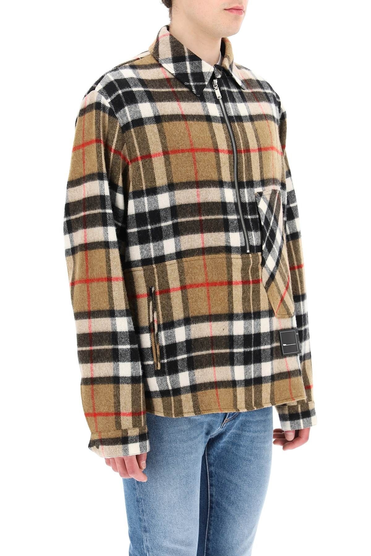 TARTAN WOOL ANORAK - 3