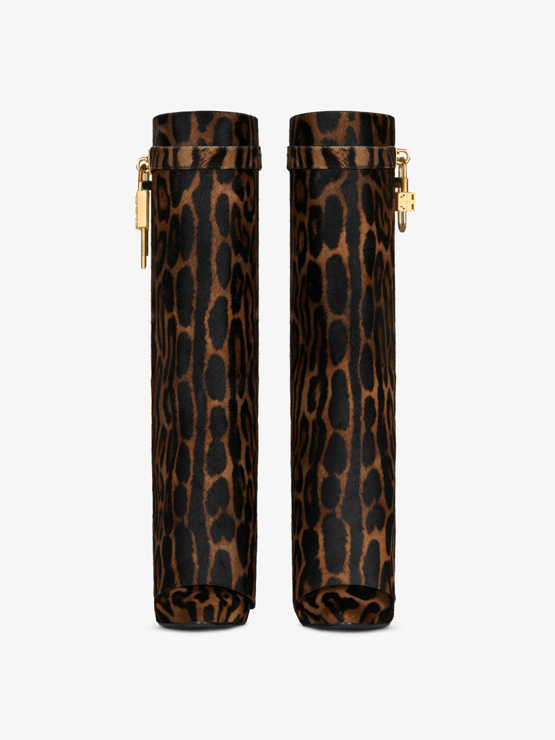 LEOPARD PRINT HAIRCALF의 SHARK LOCK BOOTS 2