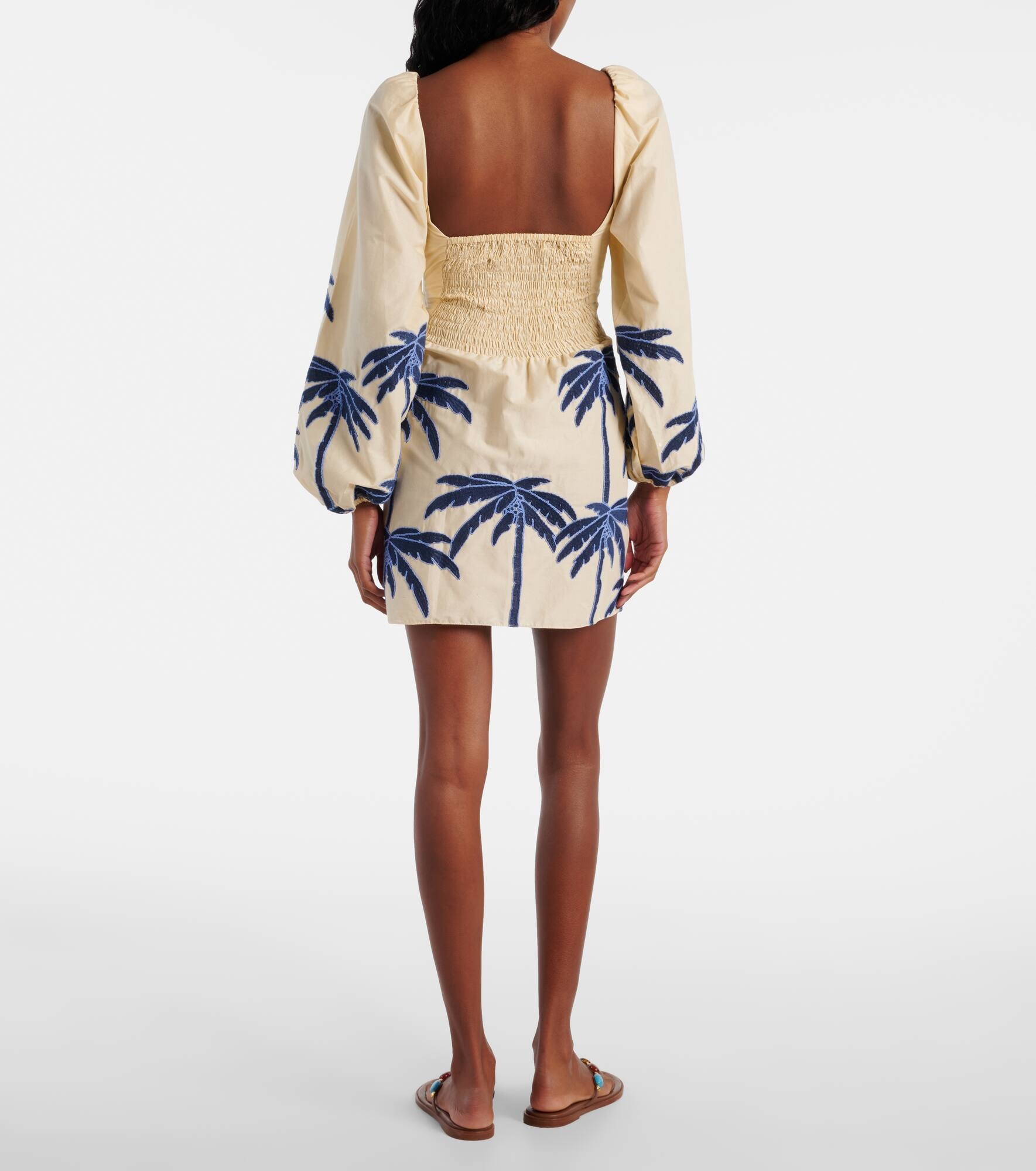 The Power Of The Sea cotton-blend minidress - 3