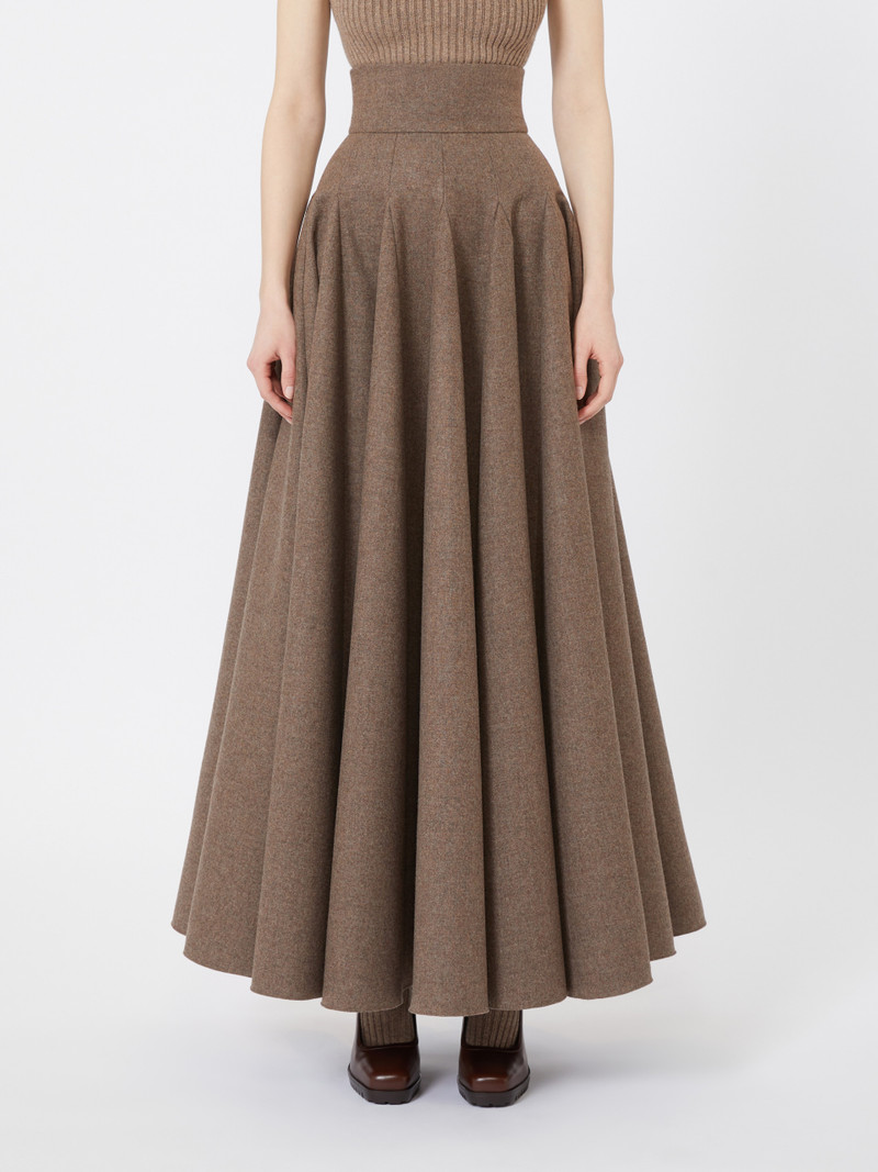 BELLICO1234 Wide wool felt skirt 3