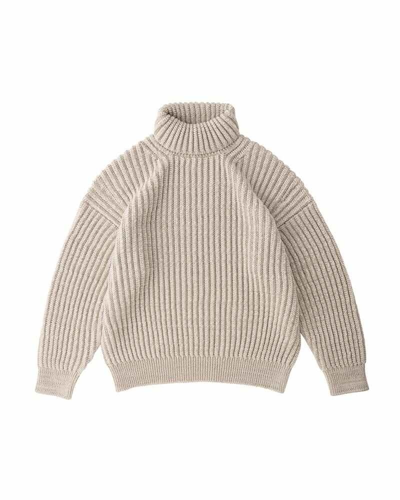 AMPLUS TURTLENECK KNIT IVORY - 1