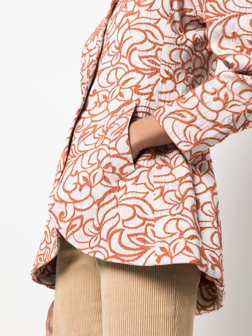 Bridget jacquard single-breasted jacket - 5