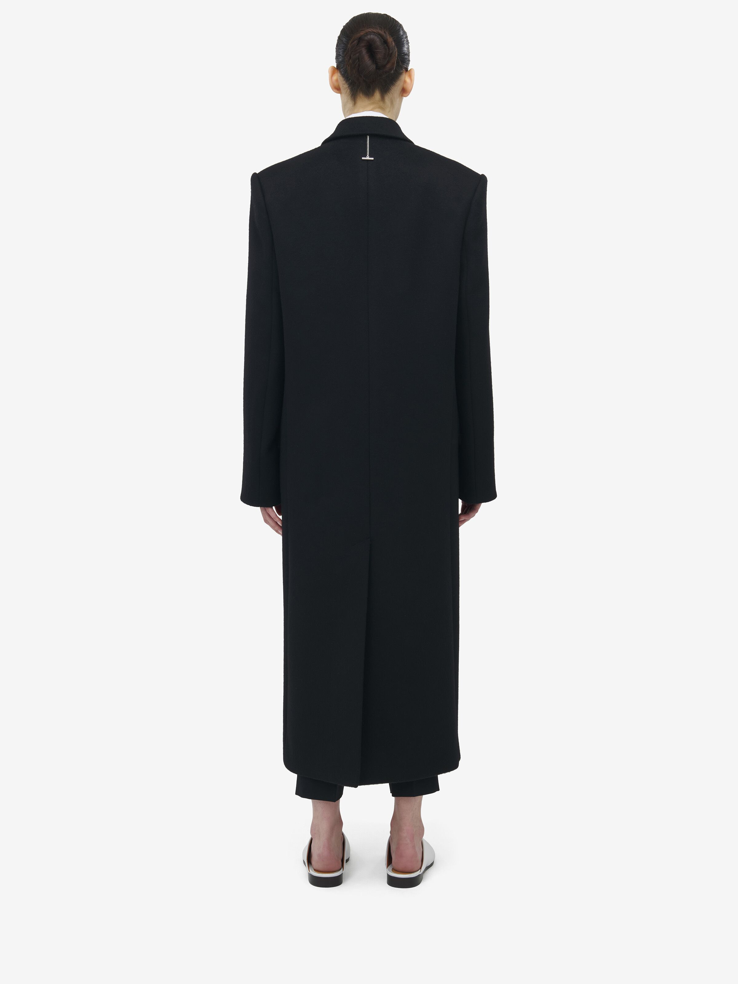 Double-breasted Wool Felt Coat - 4