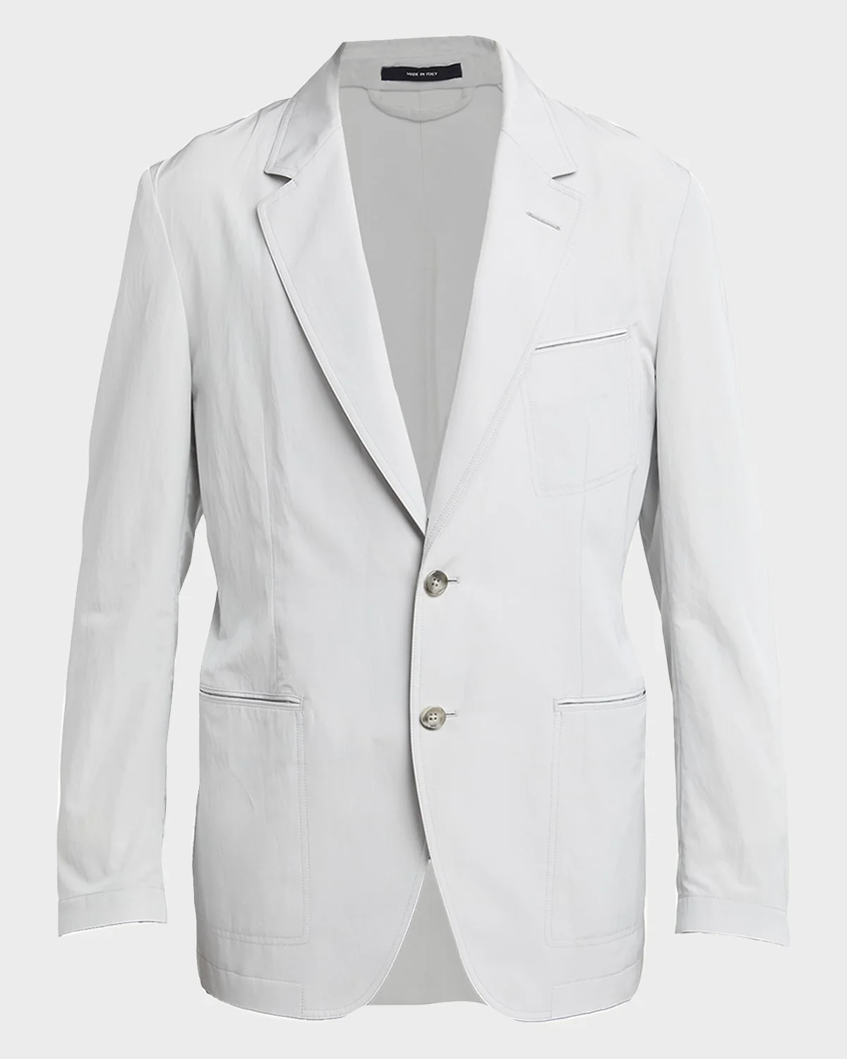 Men's Besom-Pocket Single-Breasted Blazer - 1