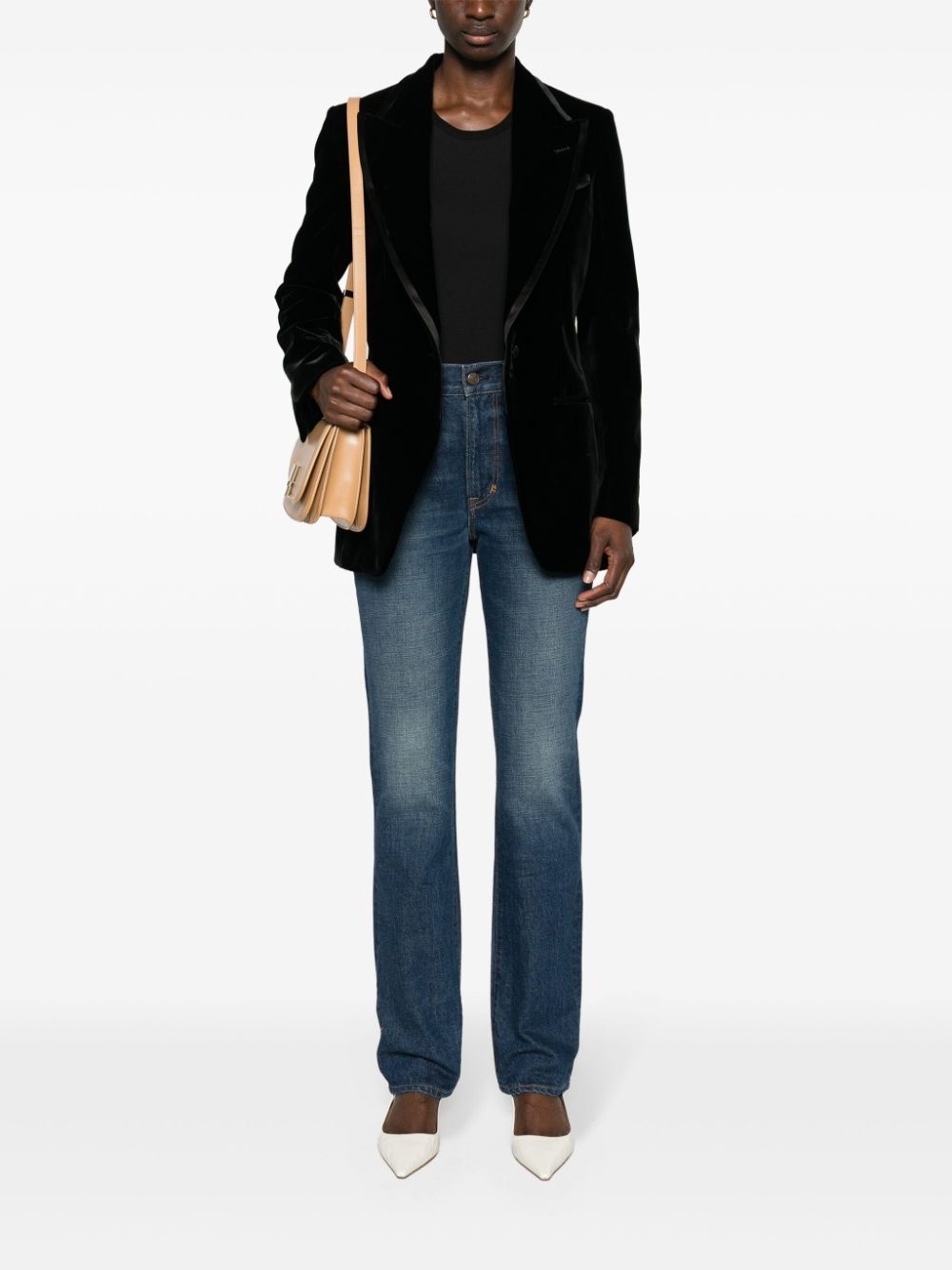 mid-rise straight jeans - 2