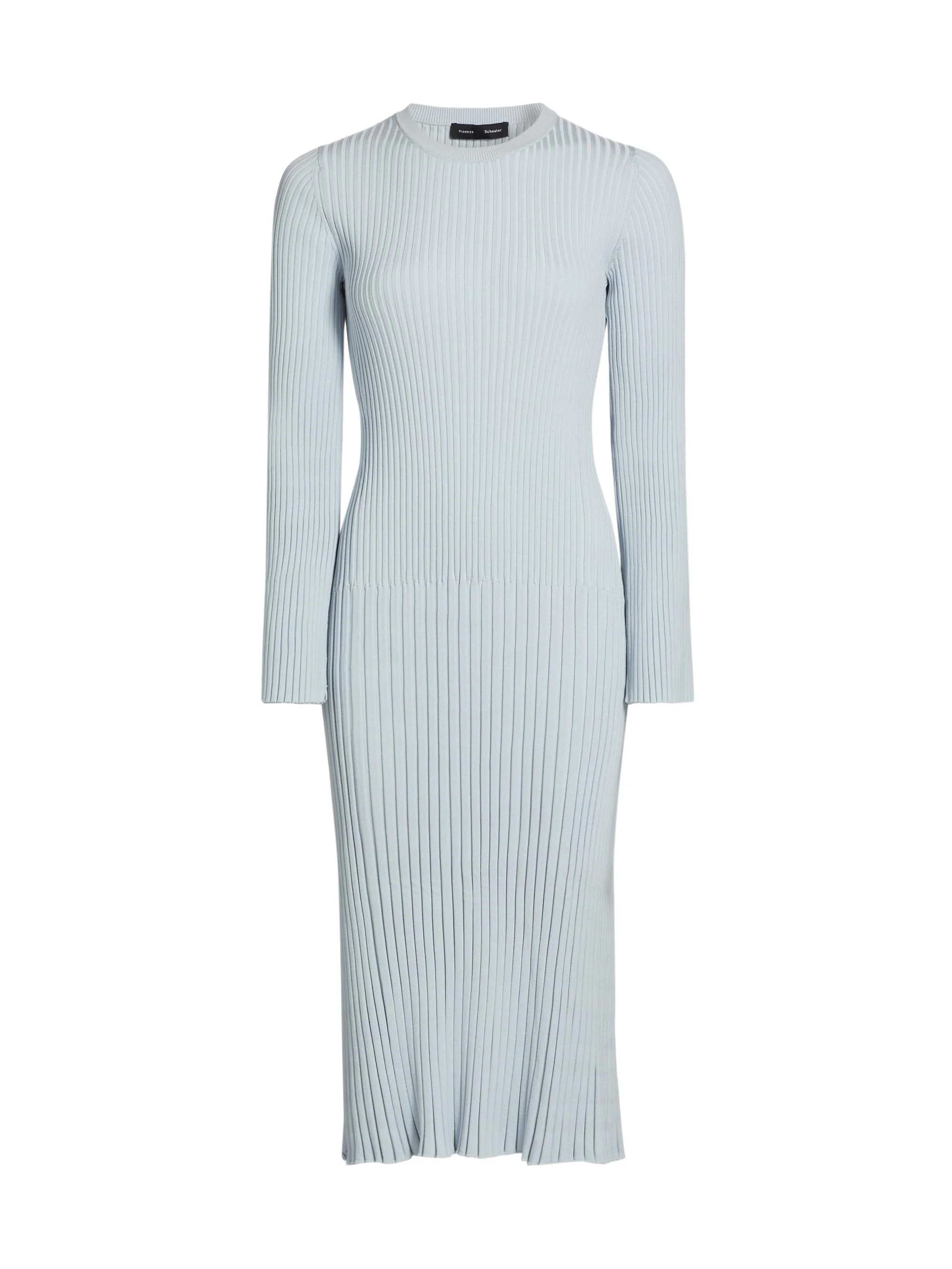 Women's Kenna Rib-Knit Midi-Dress - Pale Blue - 1