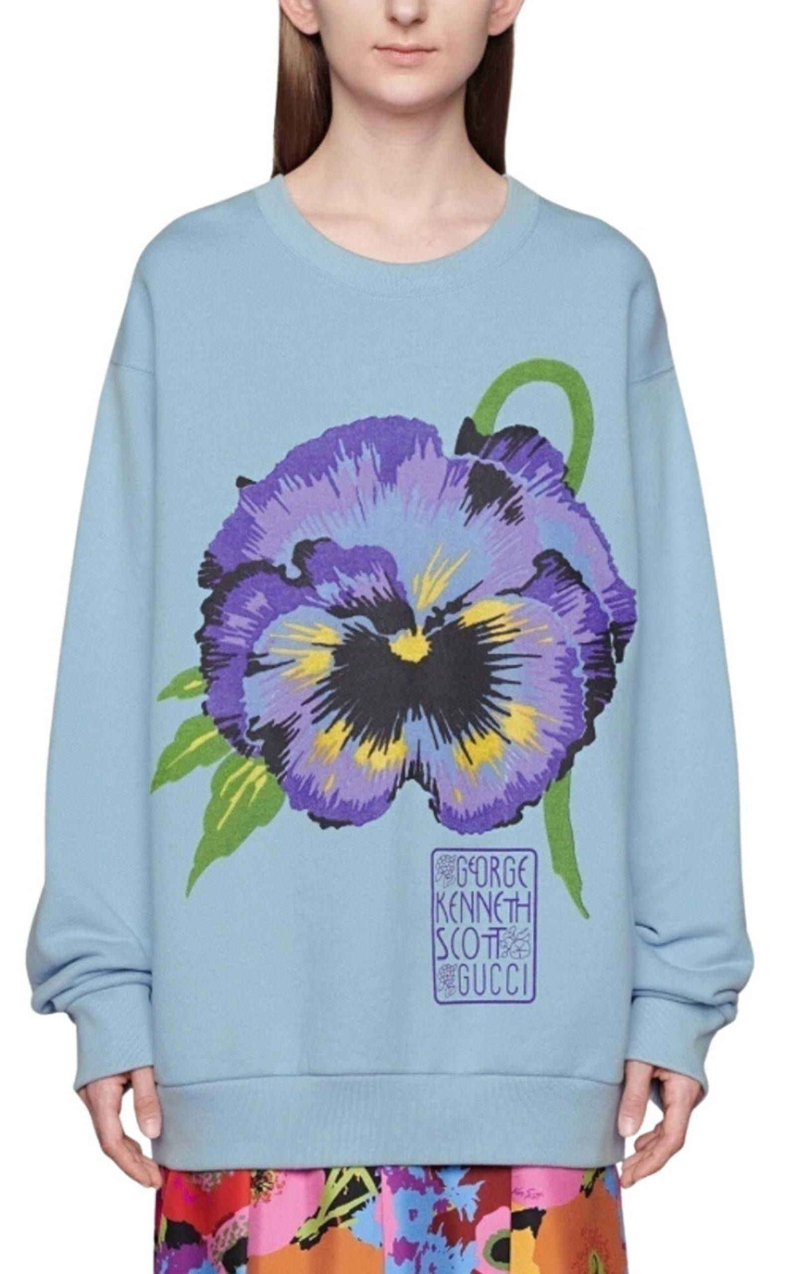 Ken Scott Print Cotton Crewneck Sweatshirt - 3