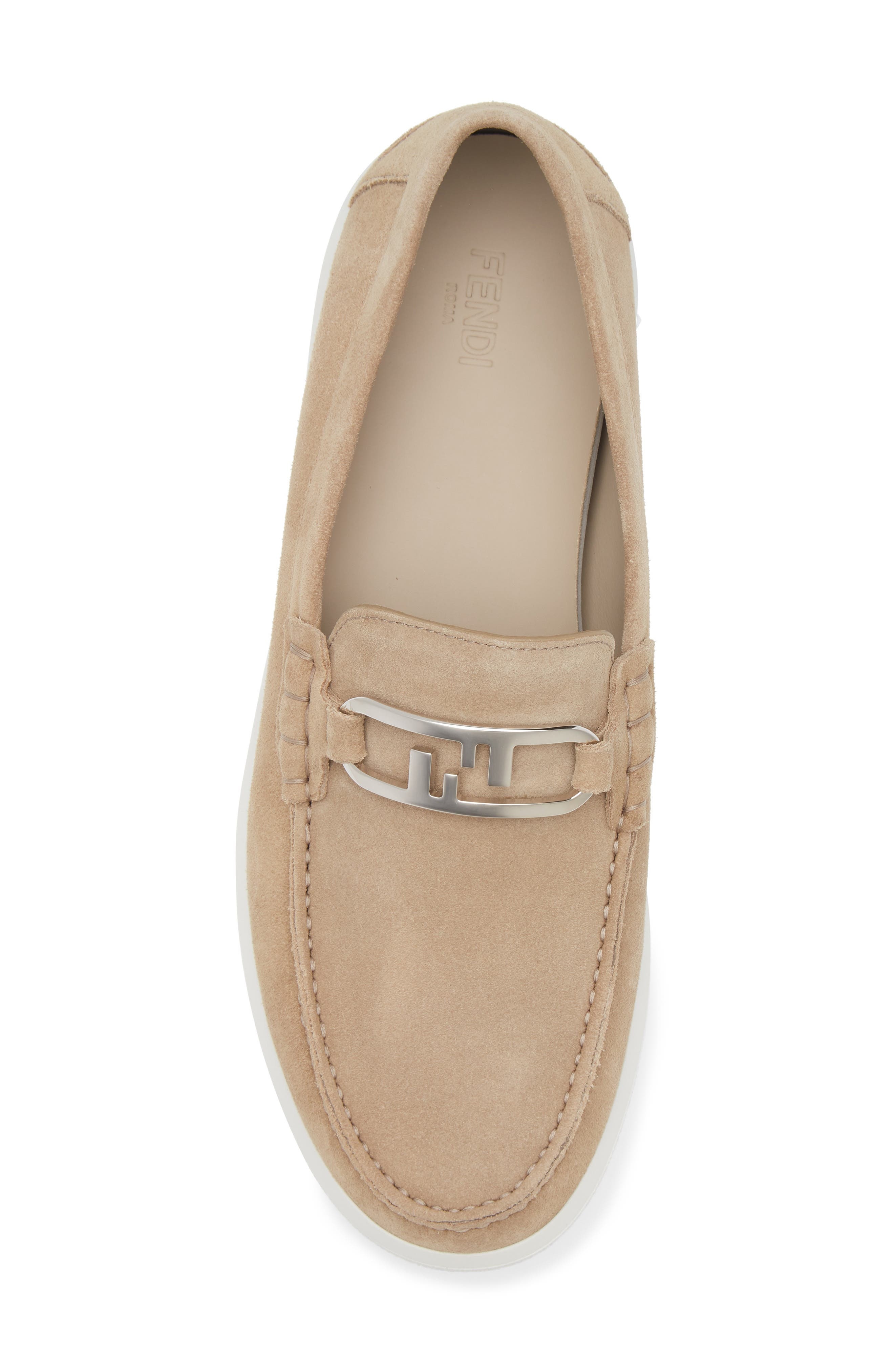 Fendi O'Lock Loafer in F0F9J Biscuit at Nordstrom - 5