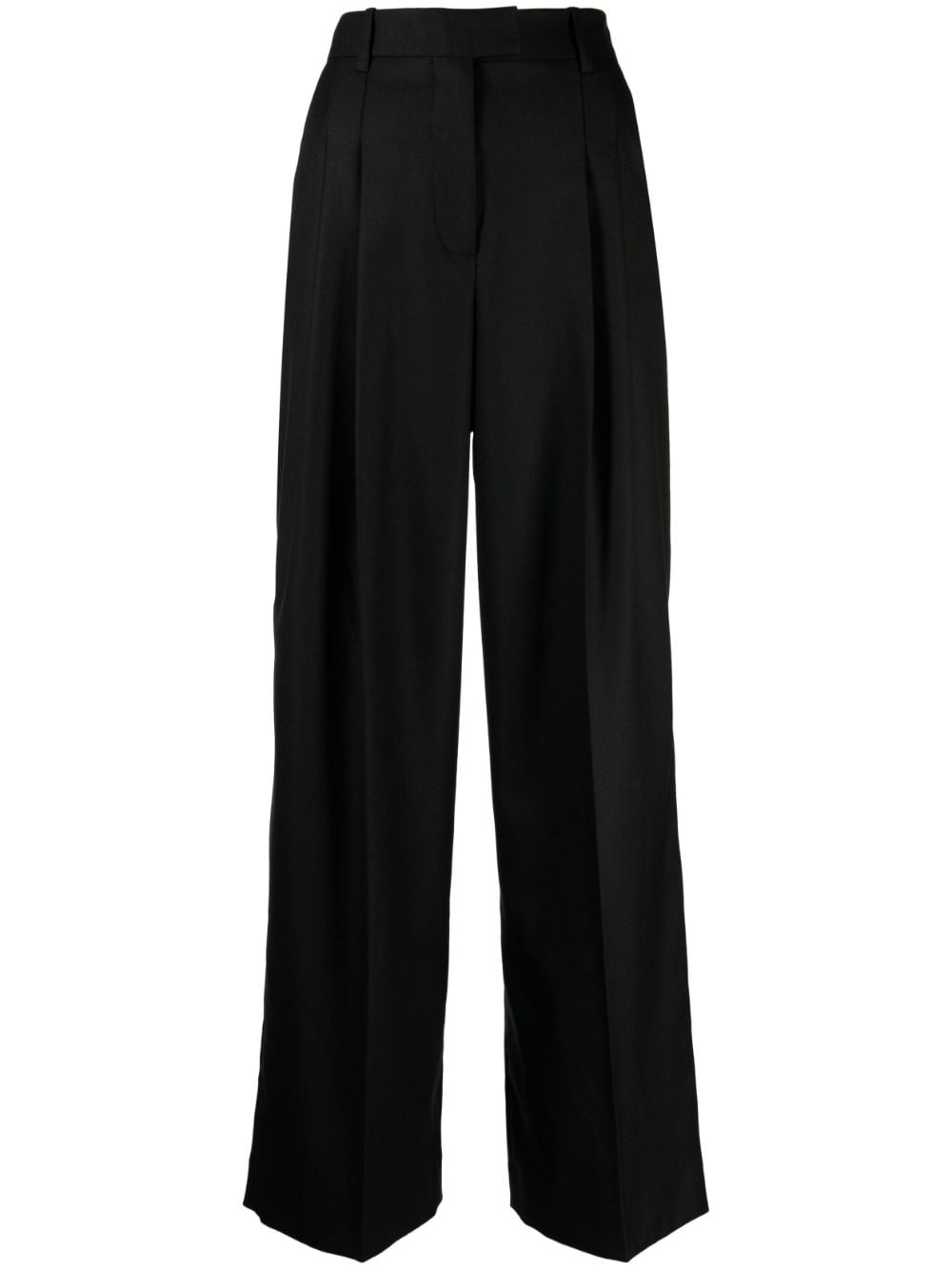 high-waist straight-leg trousers - 1