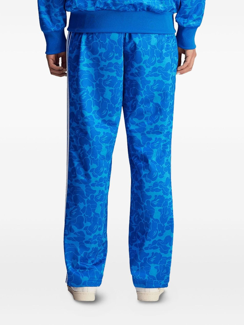 adidas x BAPE camouflage-print side-stripe track pants outlook