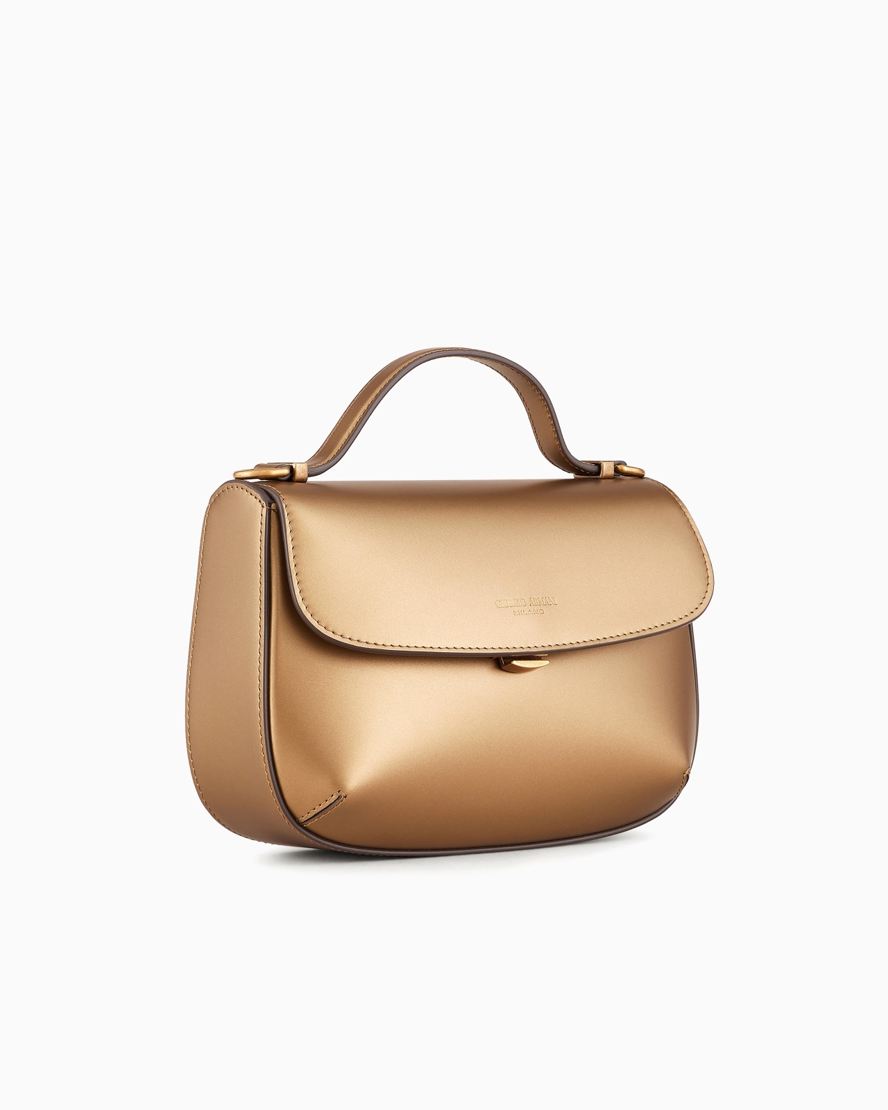 SMALL LA PRIMA LAMÉ LEATHER HANDBAG - 2