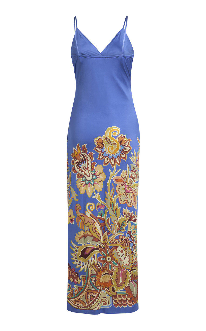 Etro Gathered Jersey Midi Dress multi outlook