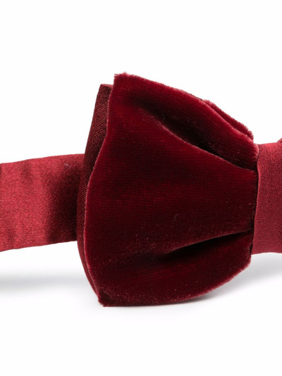 Lanvin velvet bow tie outlook