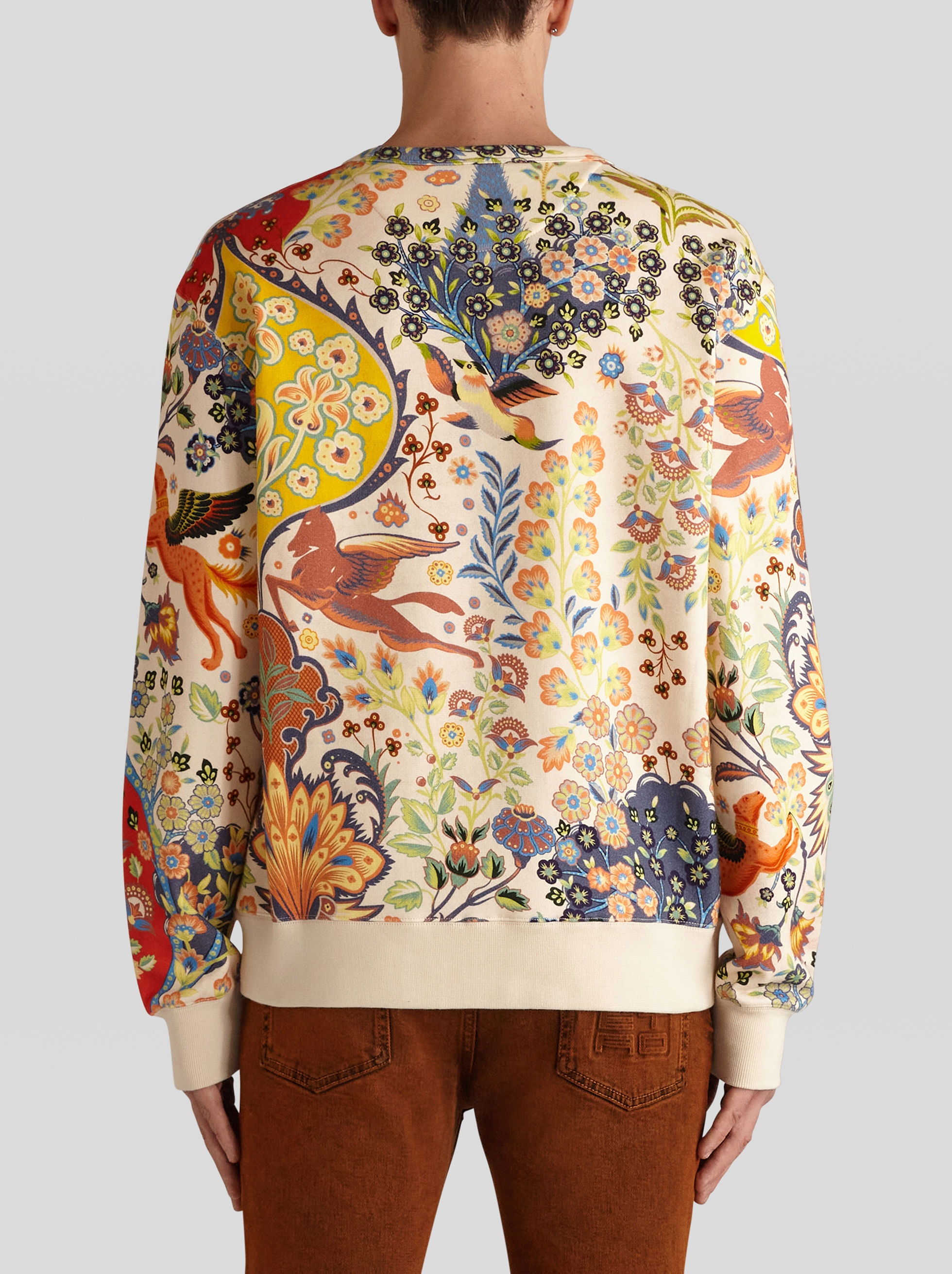 PRINTED ROUND NECK SWEATSHIRT - 4