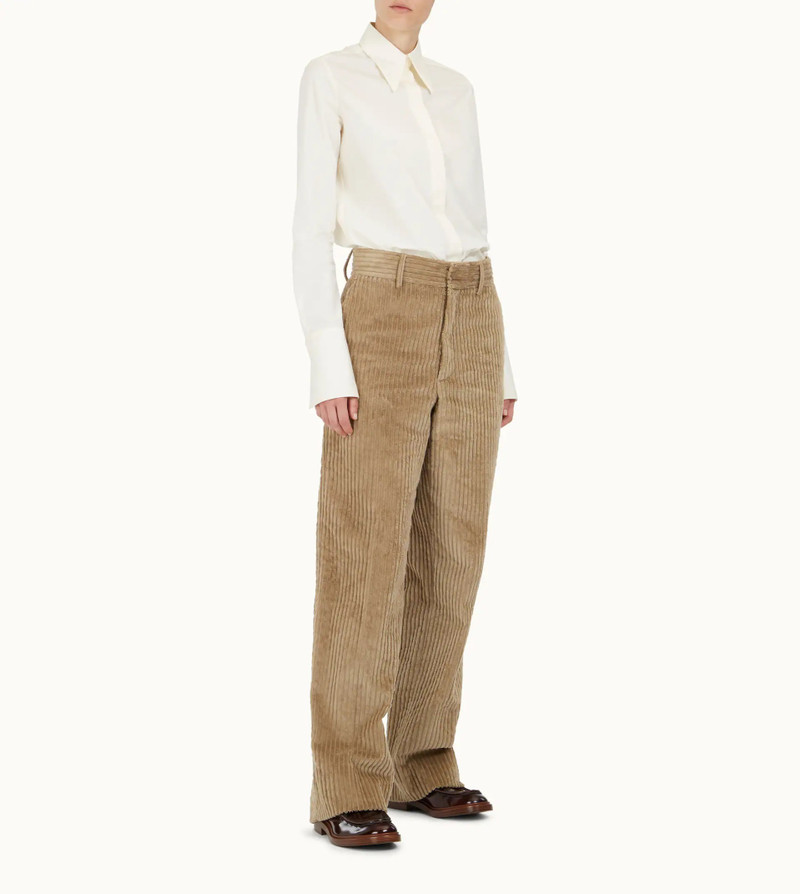 Tod's TROUSERS IN VELVET - BEIGE outlook