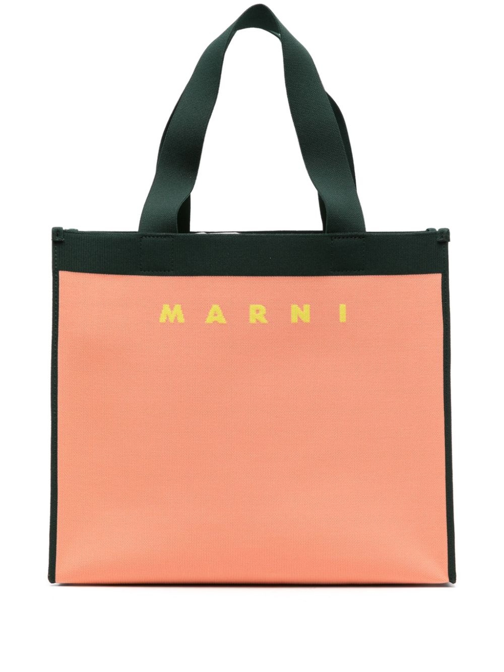 logo-jacquard cotton-blend tote bag - 1