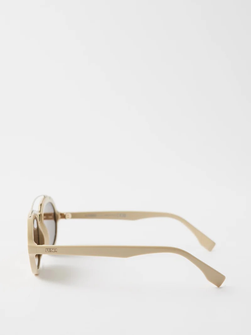 FF Around round acetate sunglasses - 4