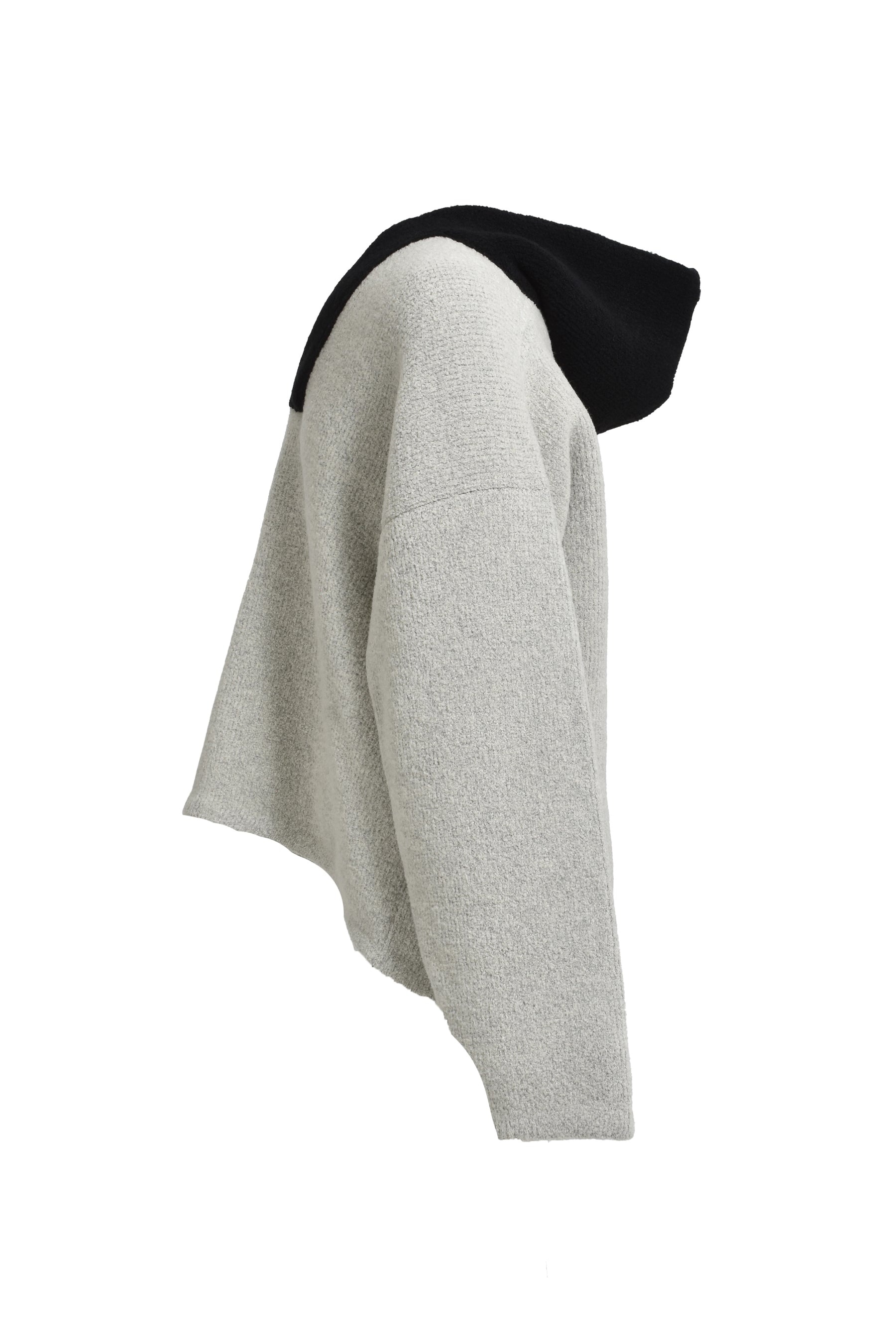 BOUCLE POLO HOODIE / DOVE GRY - 3