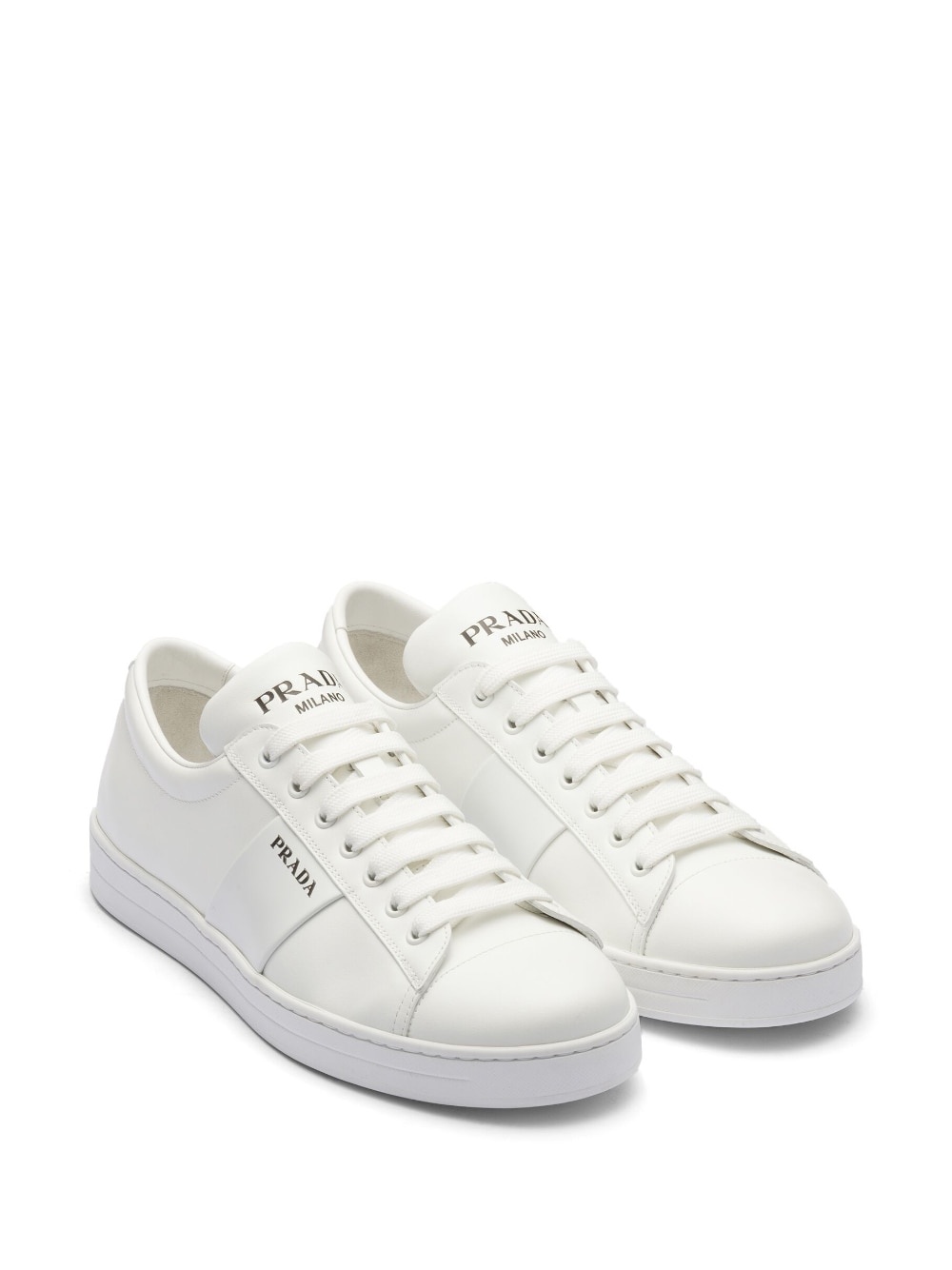 brushed leather sneakers - 2