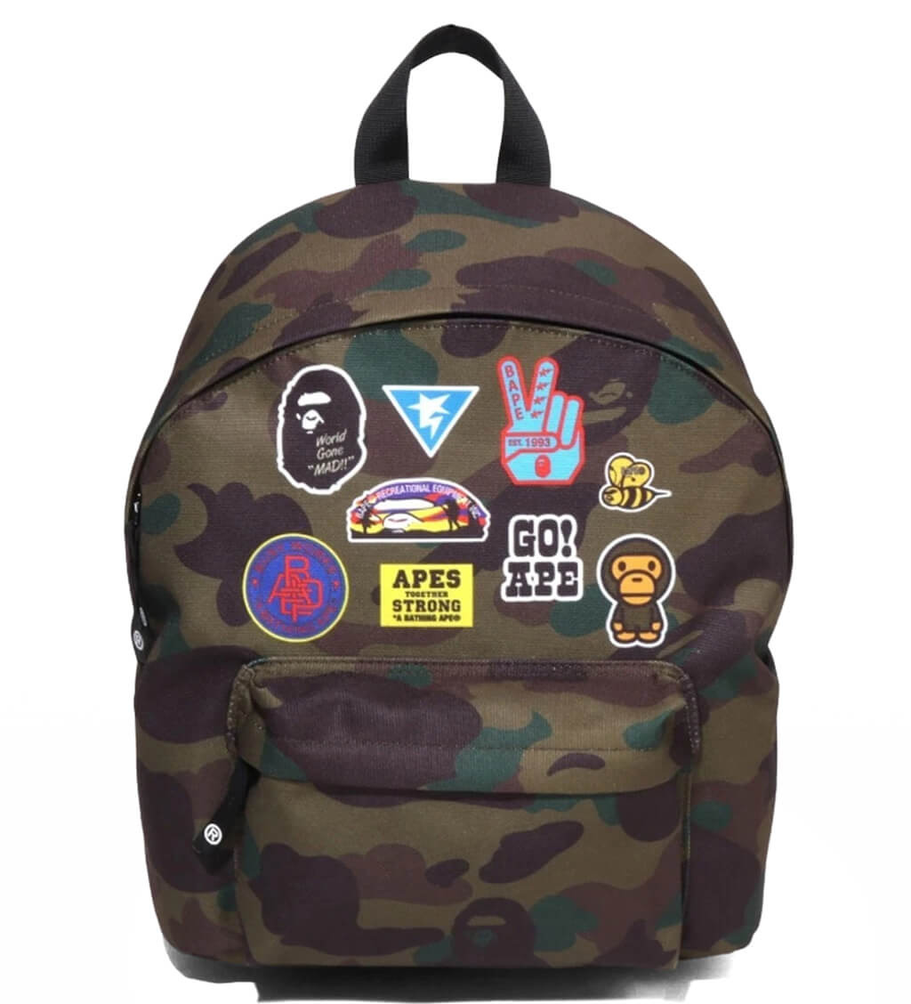 KID'S 1ST CAMO PATCH PRINT DAYPACK - GREEN - 1