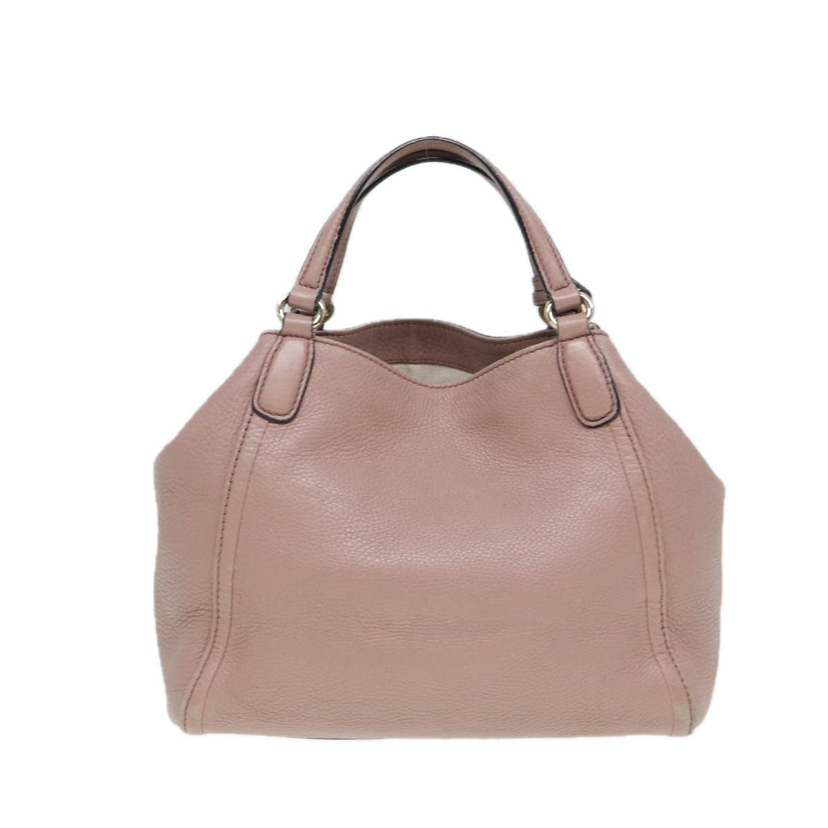 GUCCI Soho Hand Bag Leather Gold Pink - 2