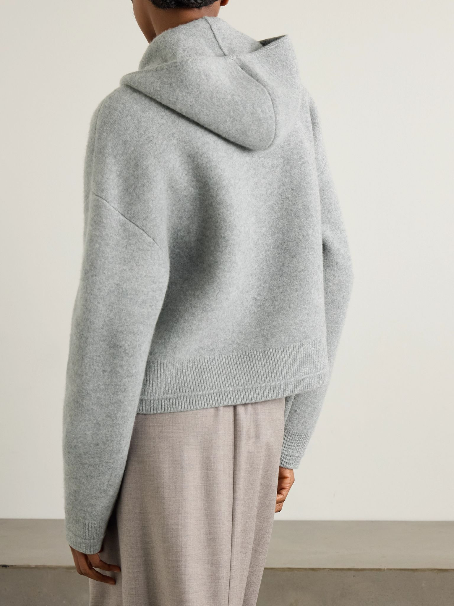 Merino wool hoodie Gray - 3