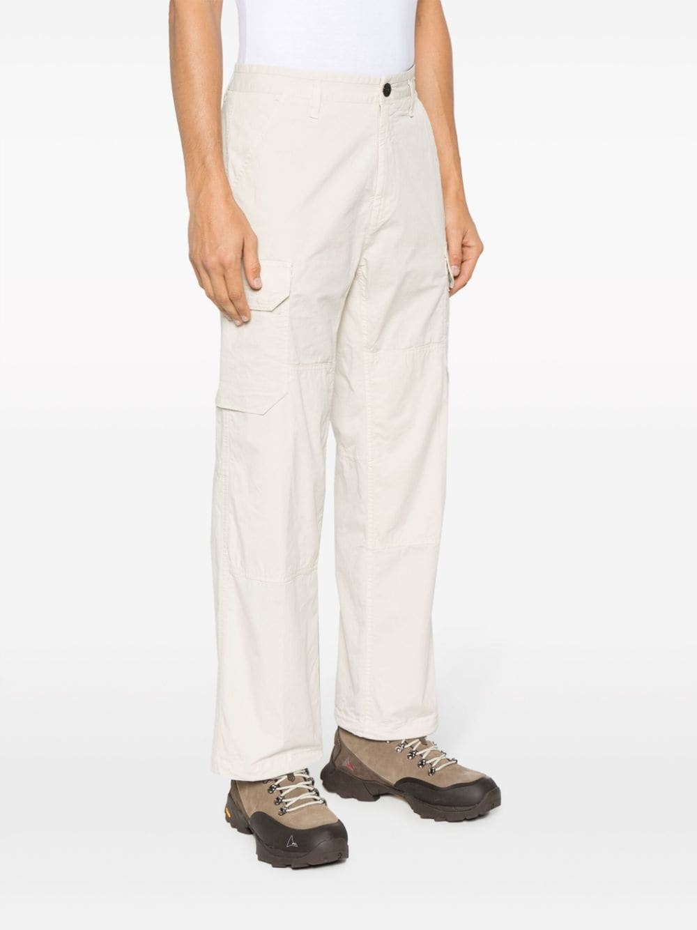 Compass-patch cargo trousers - 3
