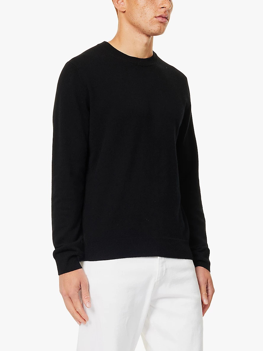 Crewneck long-sleeve cashmere jumper - 3