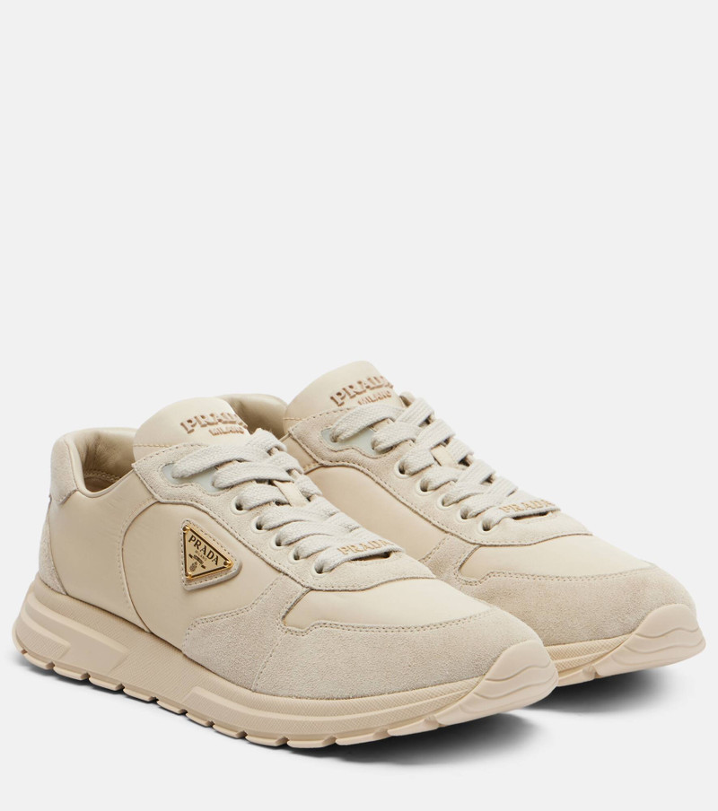 PRAX 2.0 Re-Nylon suede-trimmed sneakers 1