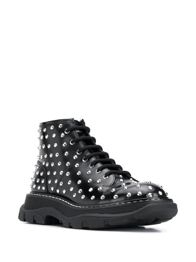 Alexander McQueen studded lace-up boots outlook