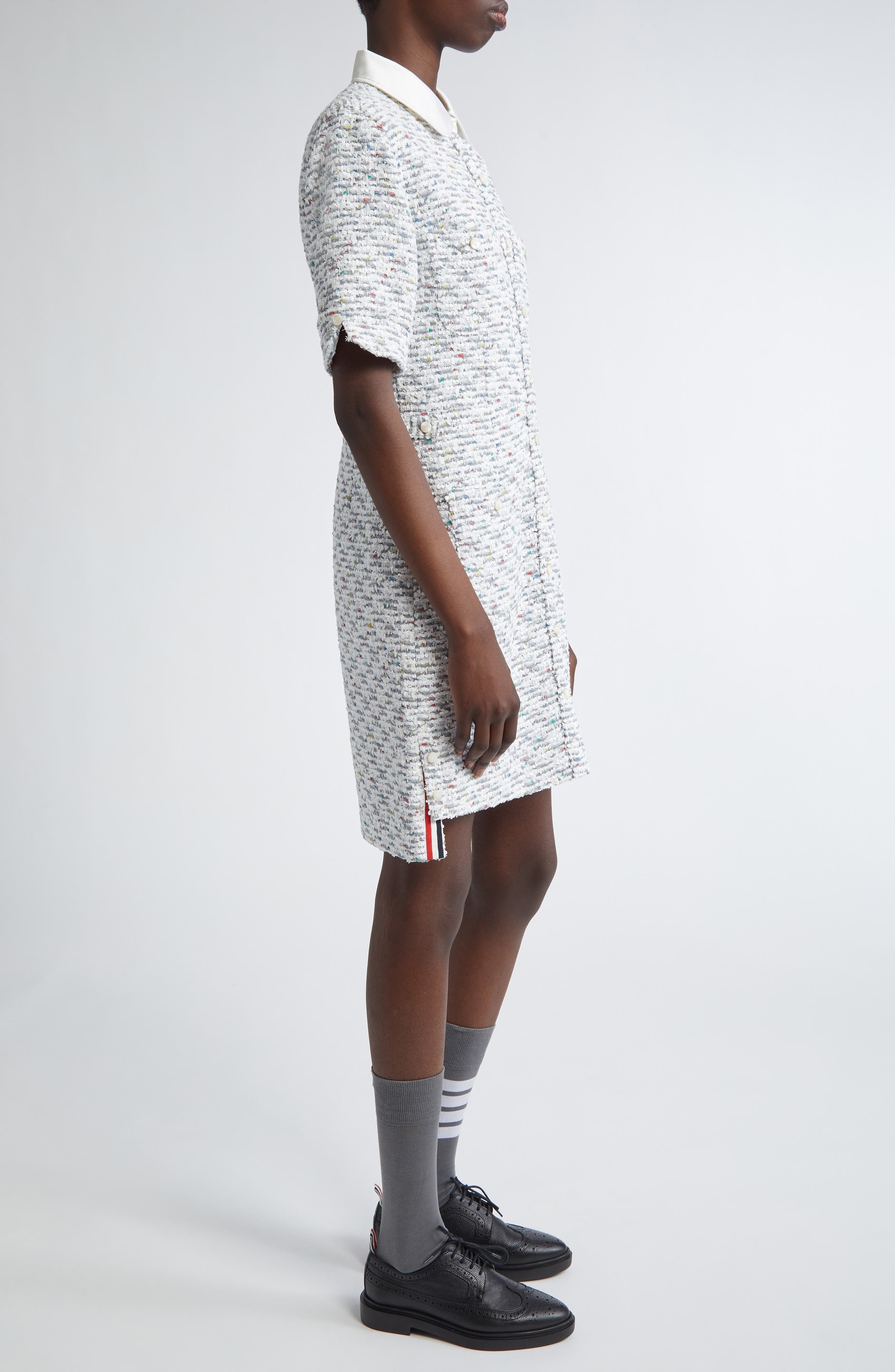 Thom Browne Tweed Sheath Dress in Medium Grey at Nordstrom - 3