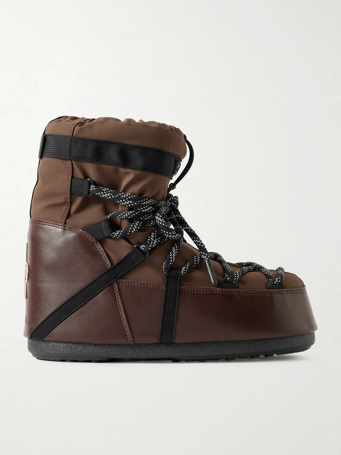 Moon Boot Icon Low Gaiter Padded Shell and Leather Snow Boots - 1