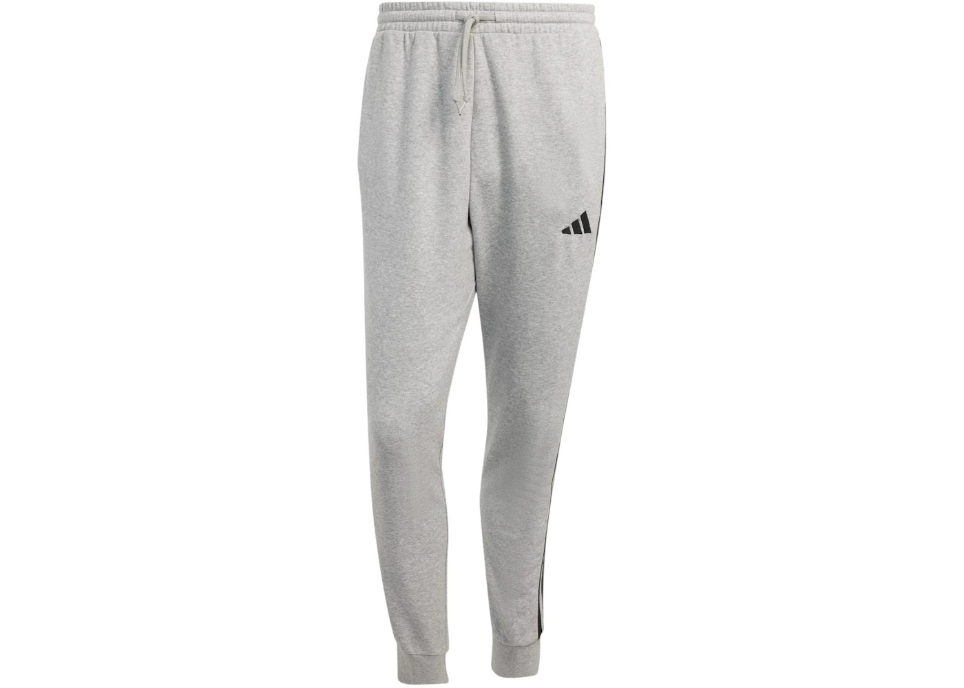 adidas Essential 3-Stripes French Terry Pant Medium Grey Heather/Black - 1
