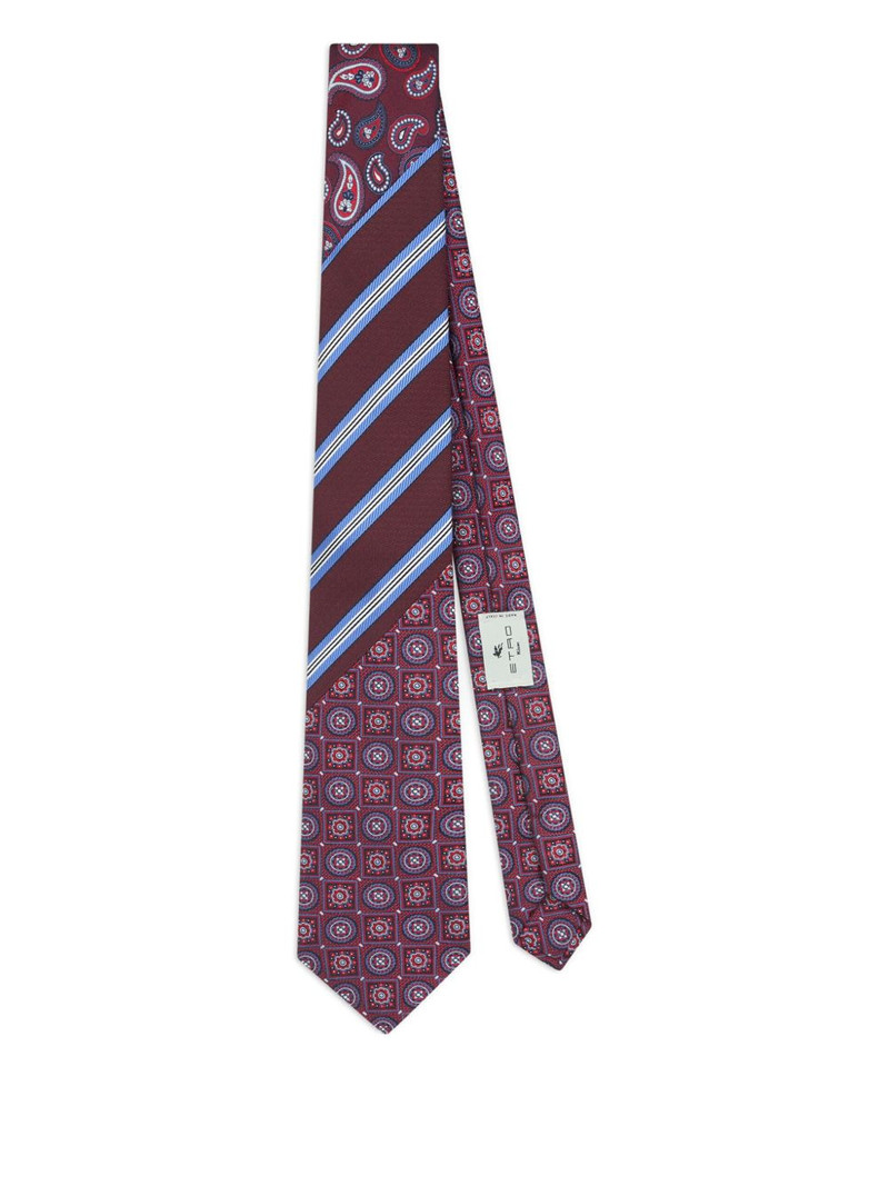 jacquard patchwork design tie 1