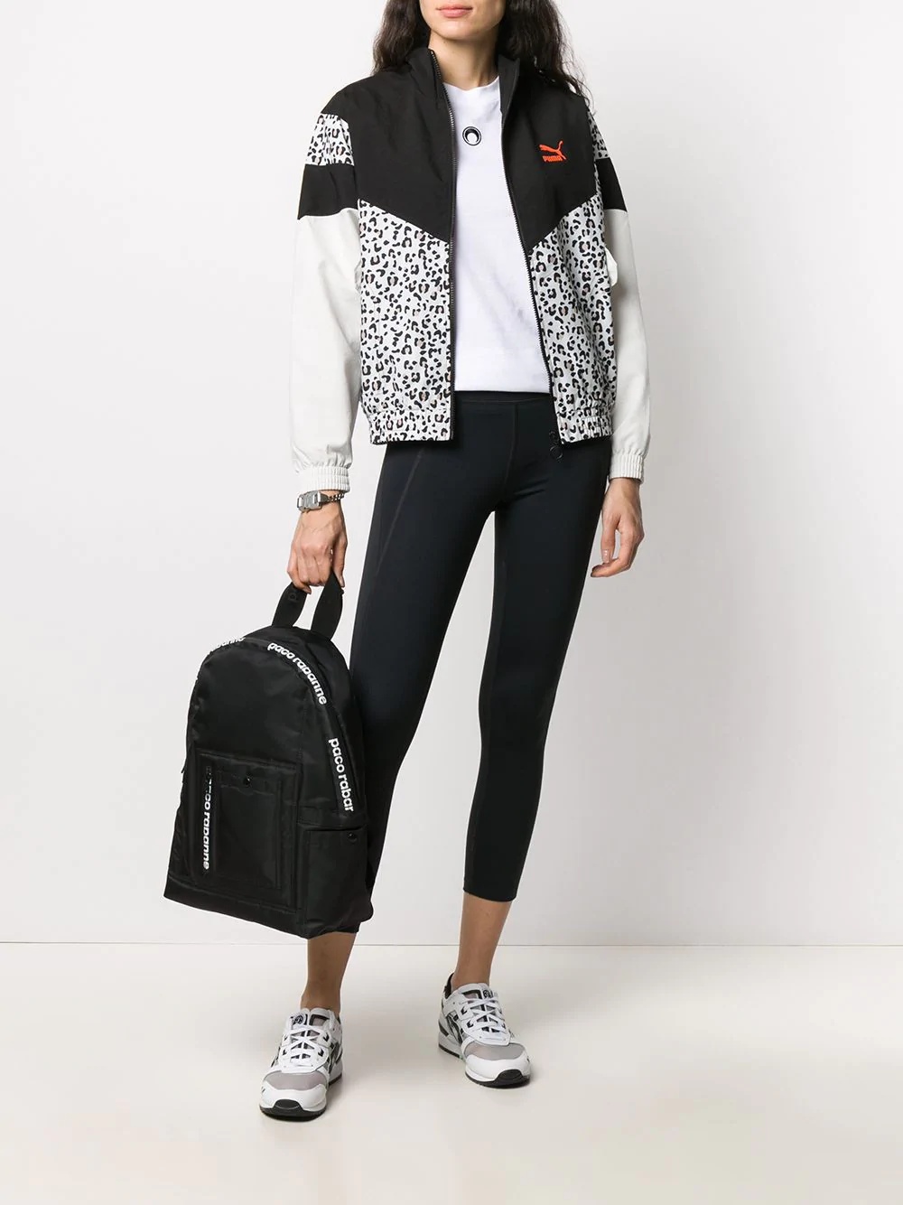 leopard print track jacket - 2