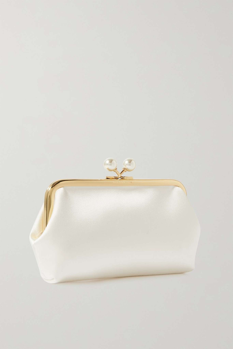 Maud recycled-satin clutch bag 3