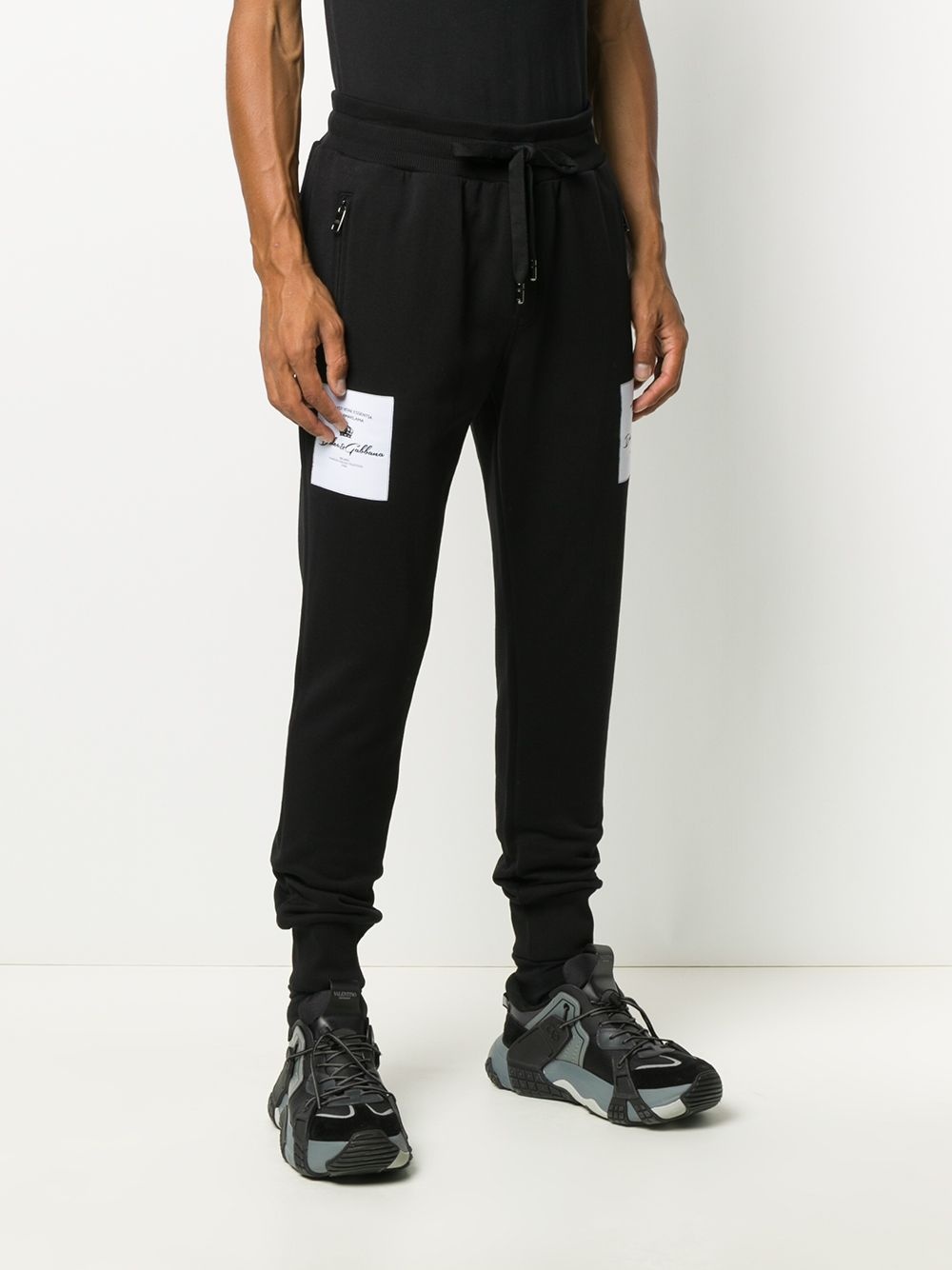 logo patch track pants - 3