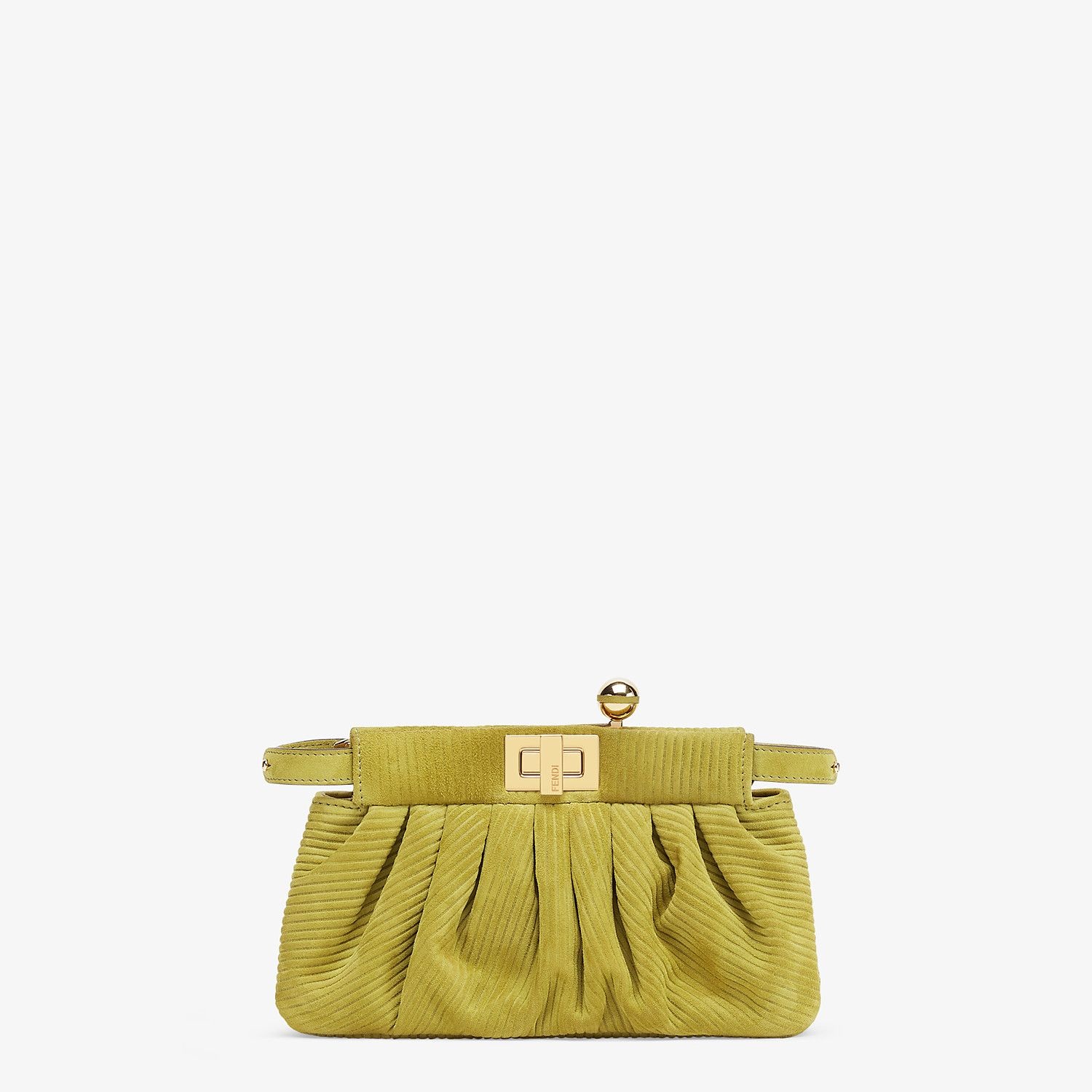 Small green suede bag - 1