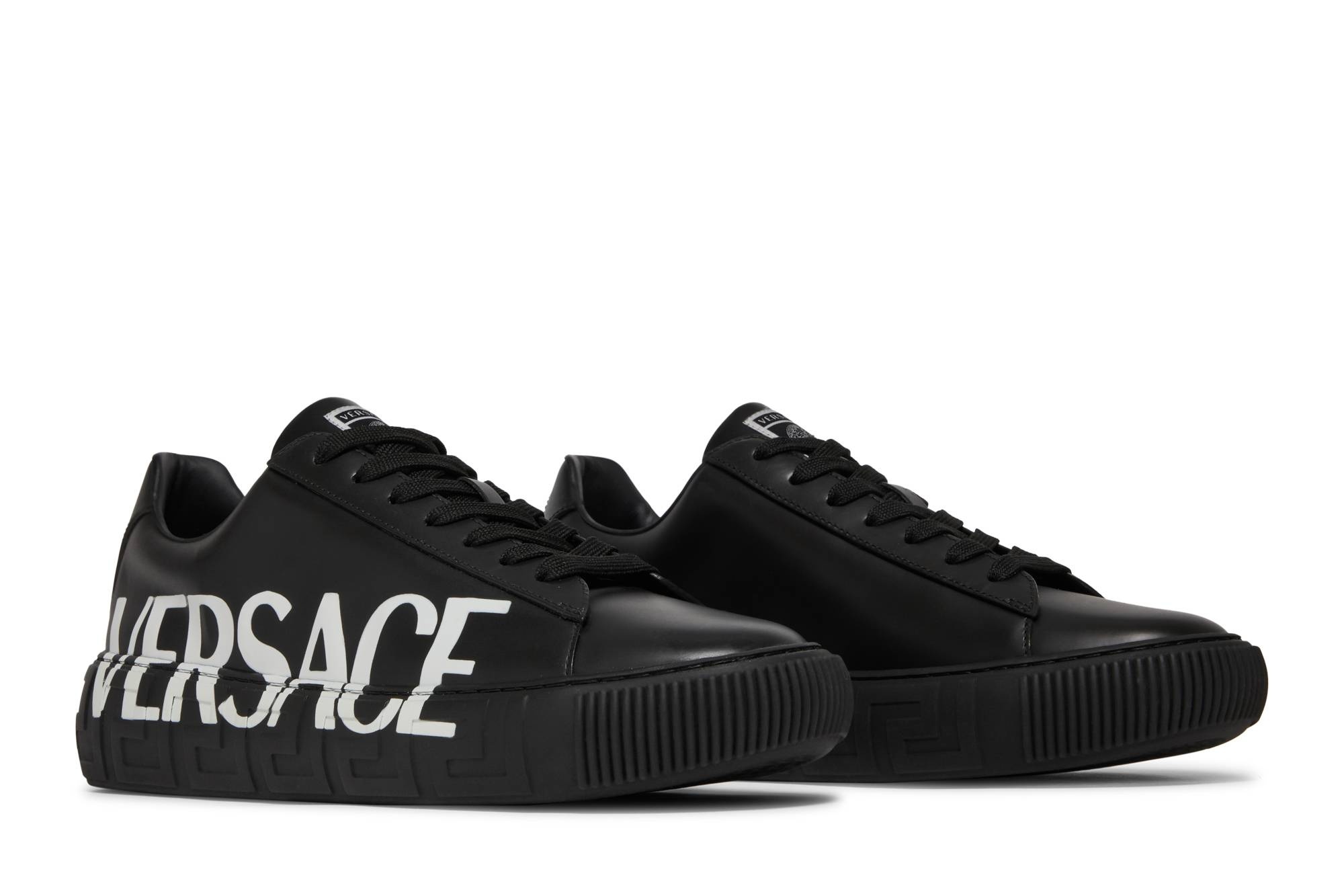 Versace Medusa Low 'Logo Print - Black' - 8