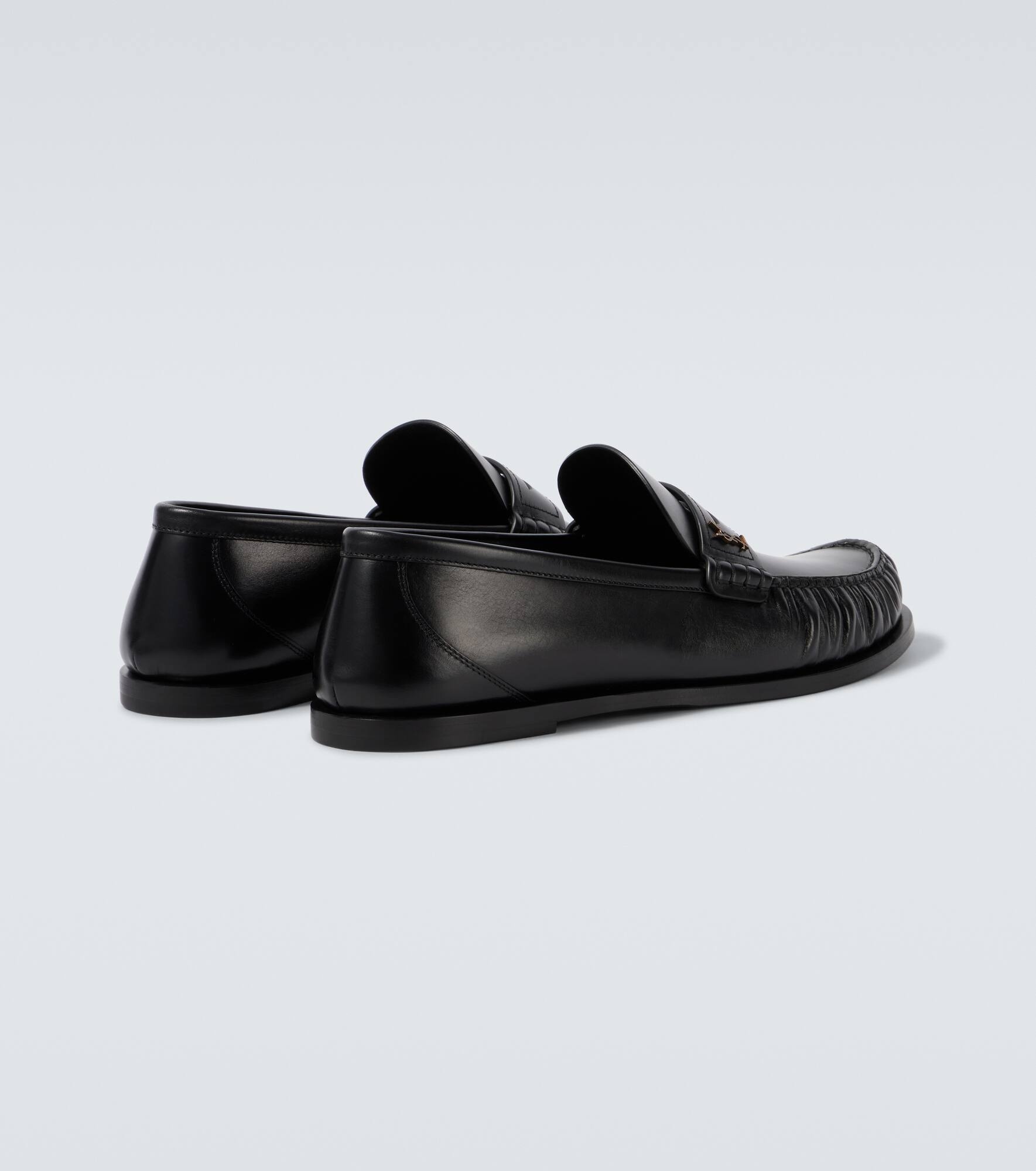 Laurent leather penny loafers - 6