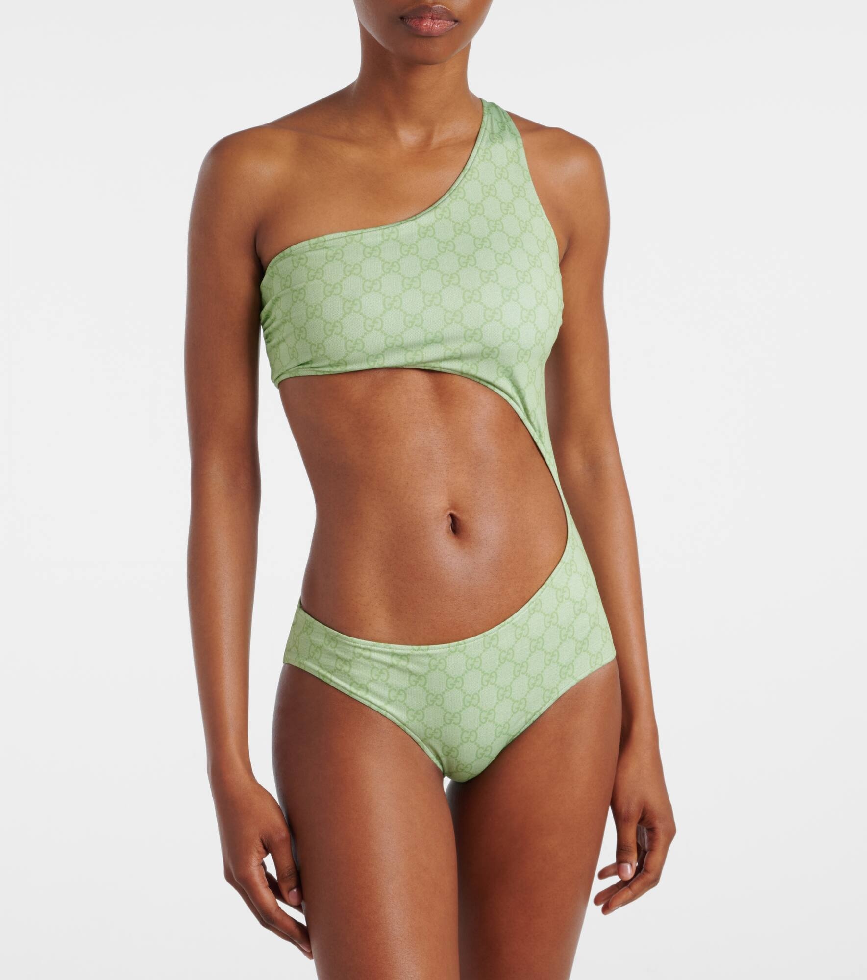 GG printed cutout swimsuit - 2