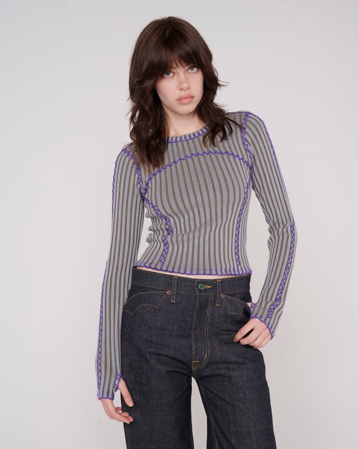 Mariel Sport Knit Long Sleeve - Rain - 4
