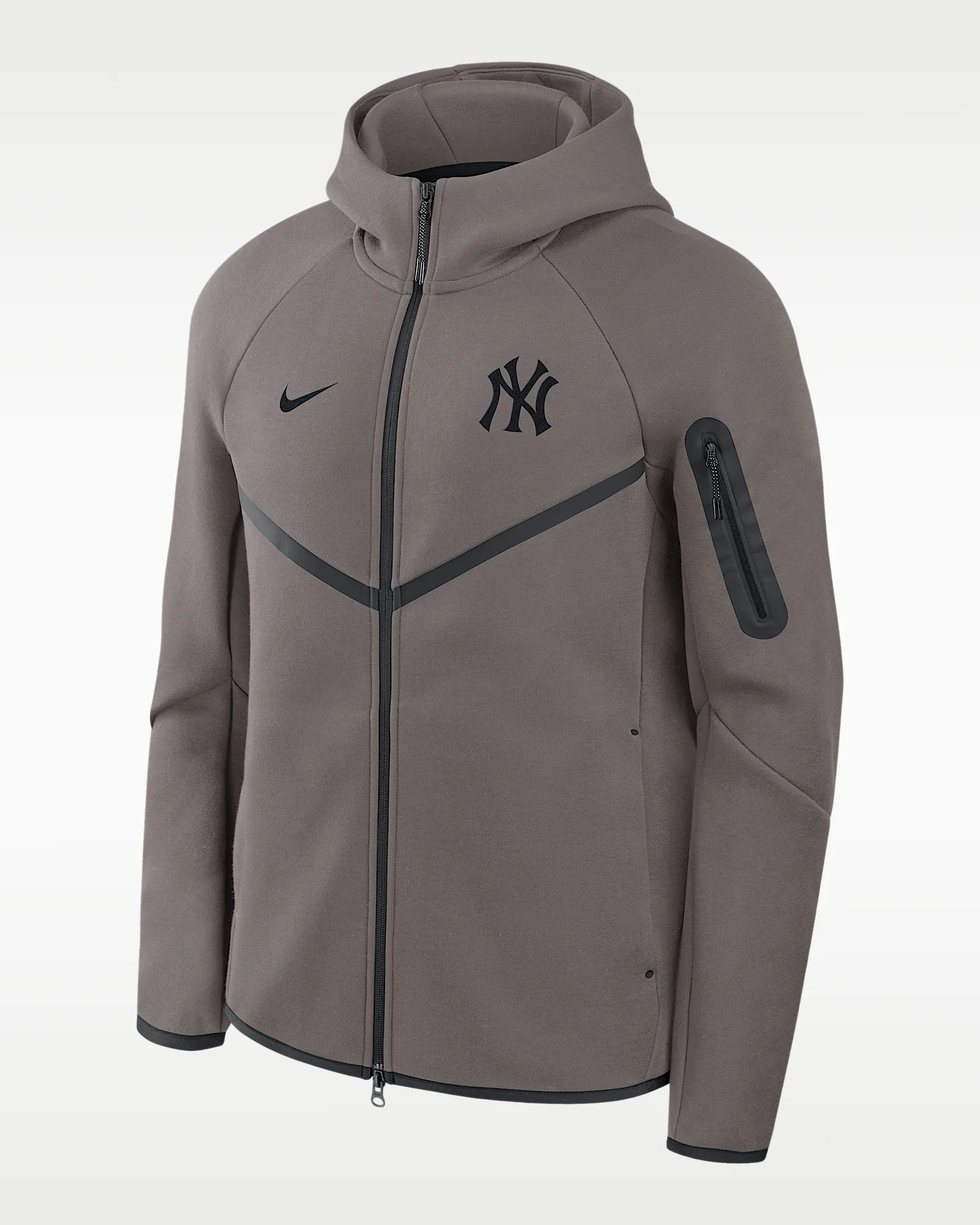 New York Yankees Tech Fleece Men's Nike MLB Full-Zip Hooded Jacket - 1