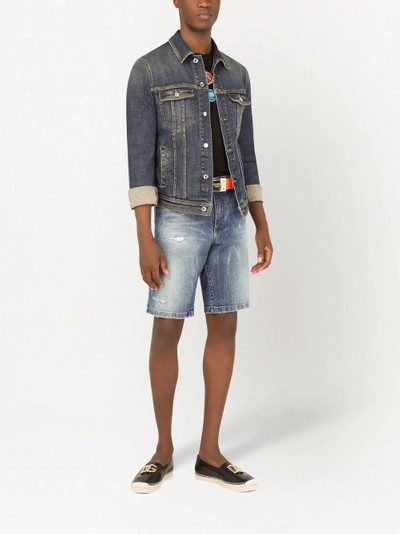 Dolce & Gabbana distressed denim shorts outlook