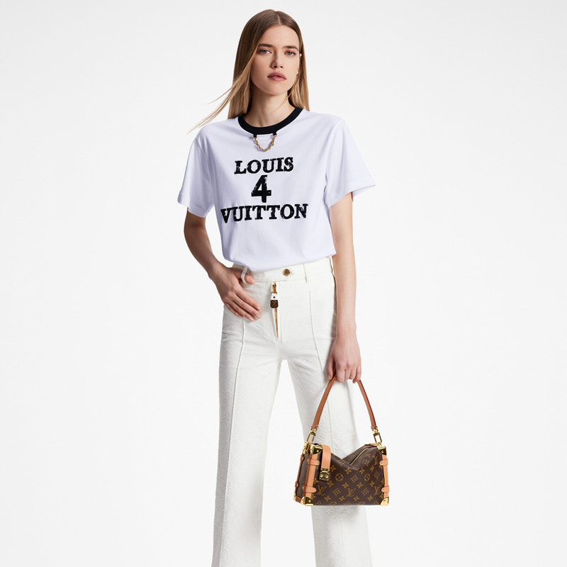 Monogram Jacquard Cropped Jeans 5