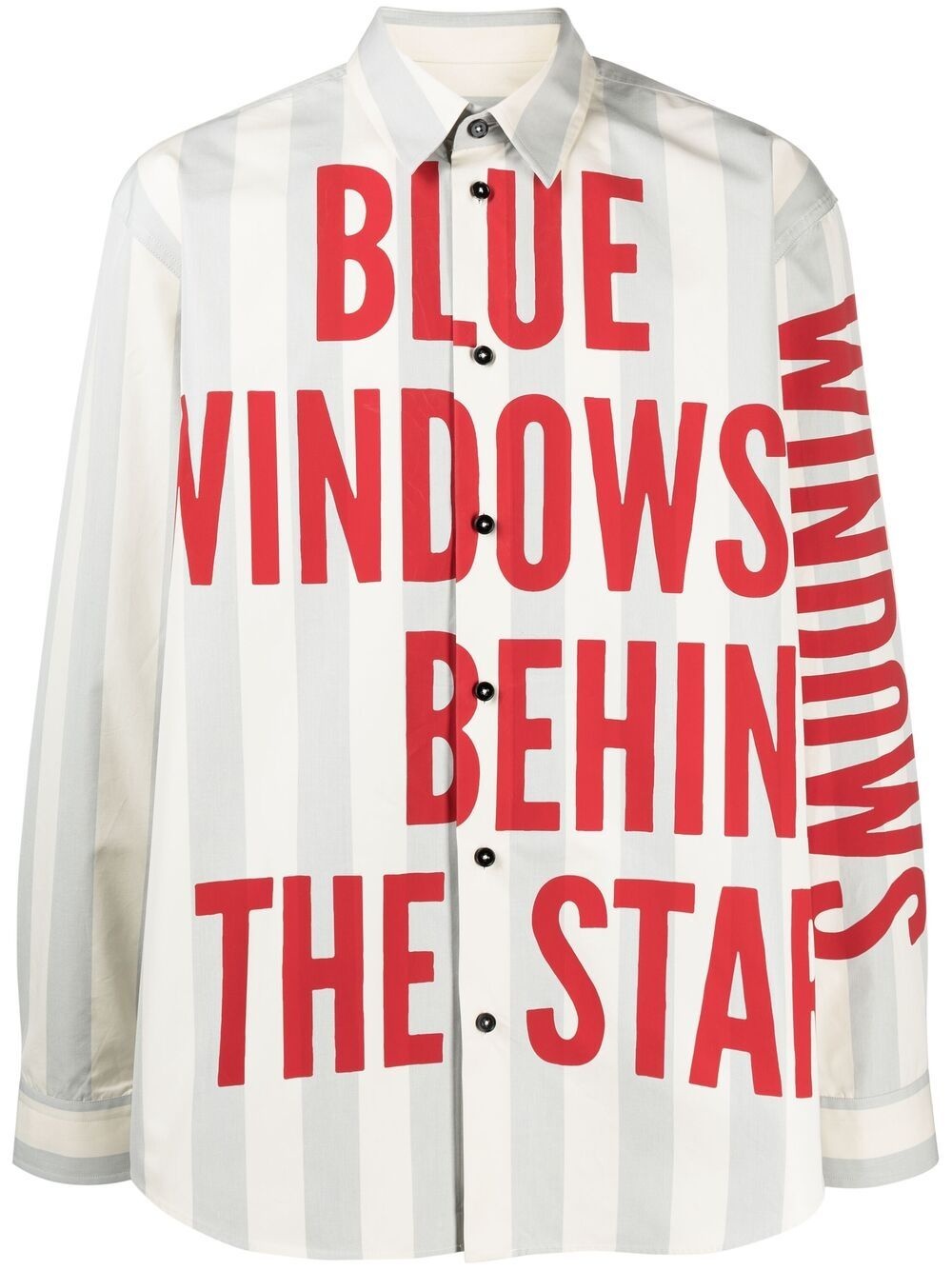 Blue Windows Behinds The Stars striped shirt - 1