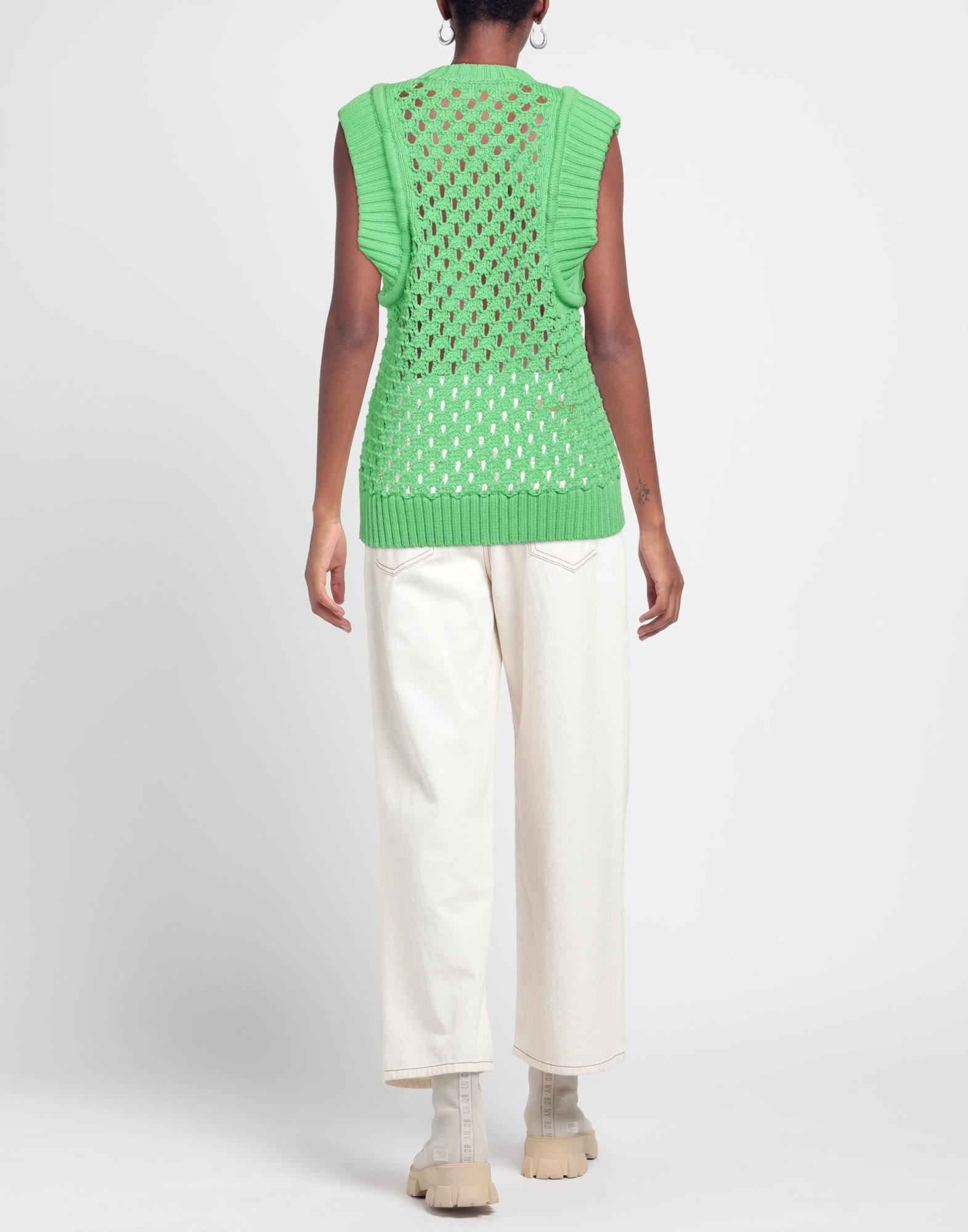 Green Women's Sleeveless Sweater - 3