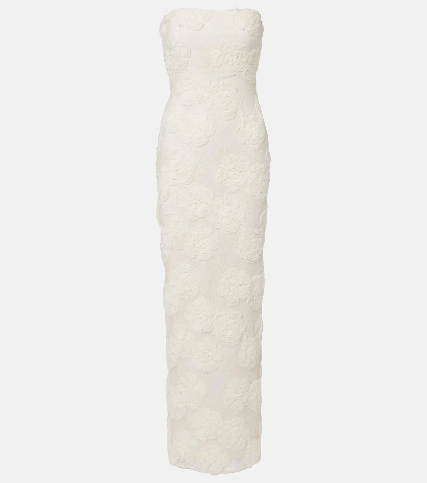 Floral mesh gown - 1