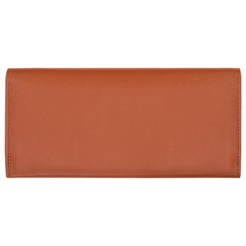 Longchamp Le Roseau Long continental wallet Bark - Leather outlook