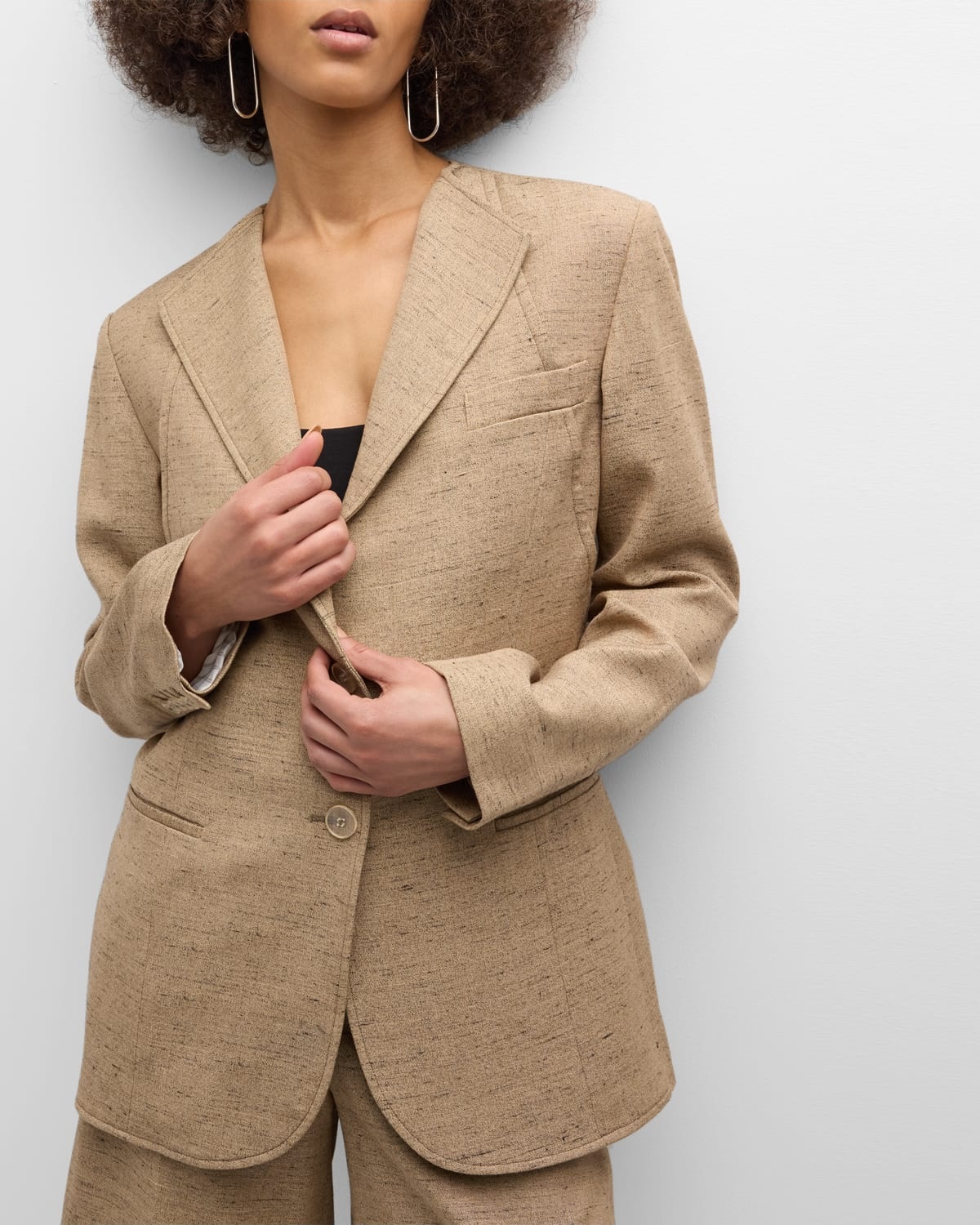 Relaxed Single-Breasted Blazer - 7